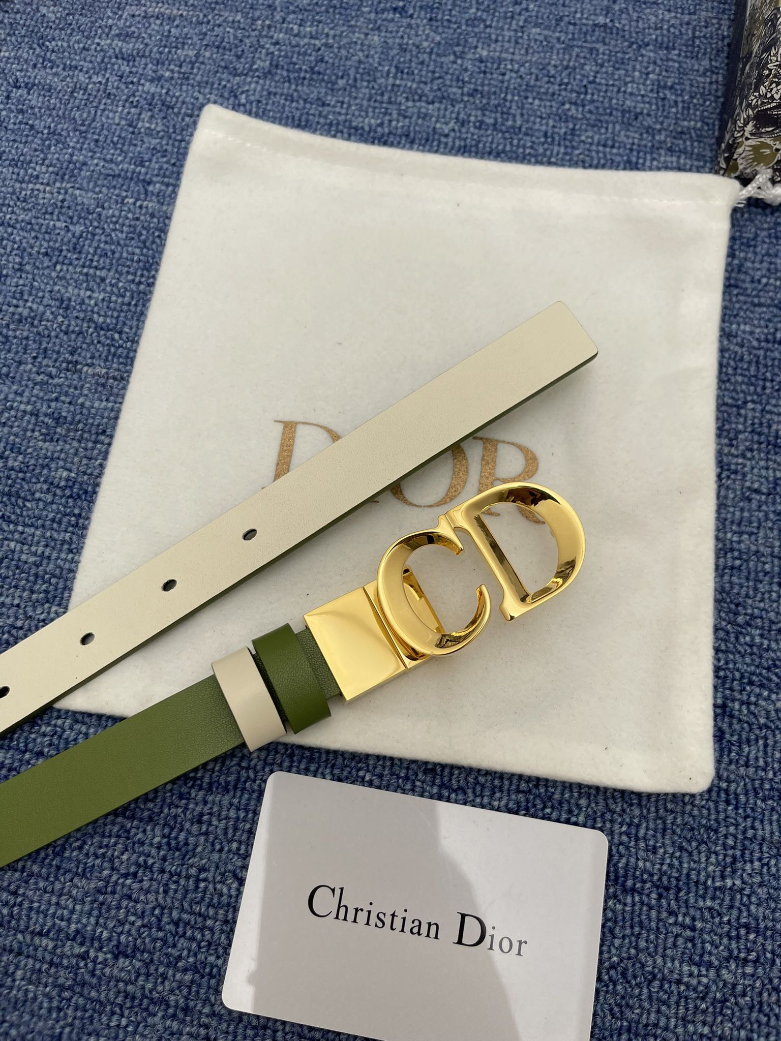 Dior Female Basic Belt Cow Leather Black Adjustable 13514-m