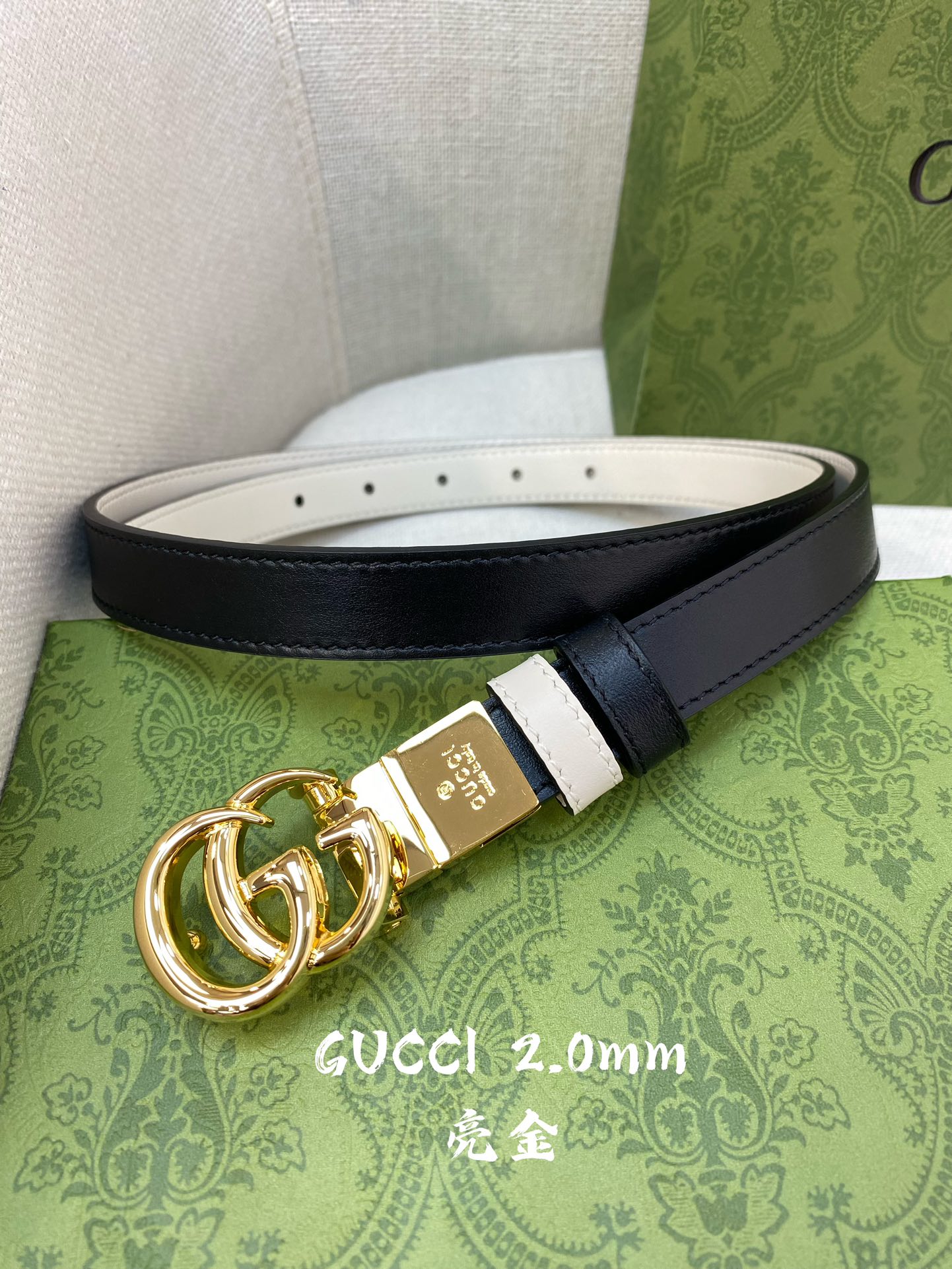 Gucci Female Basic Belt Cow Leather 20mm