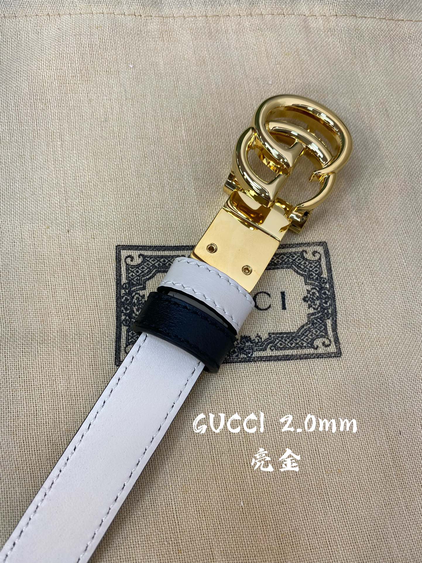 Gucci Female Basic Belt Cow Leather 20mm