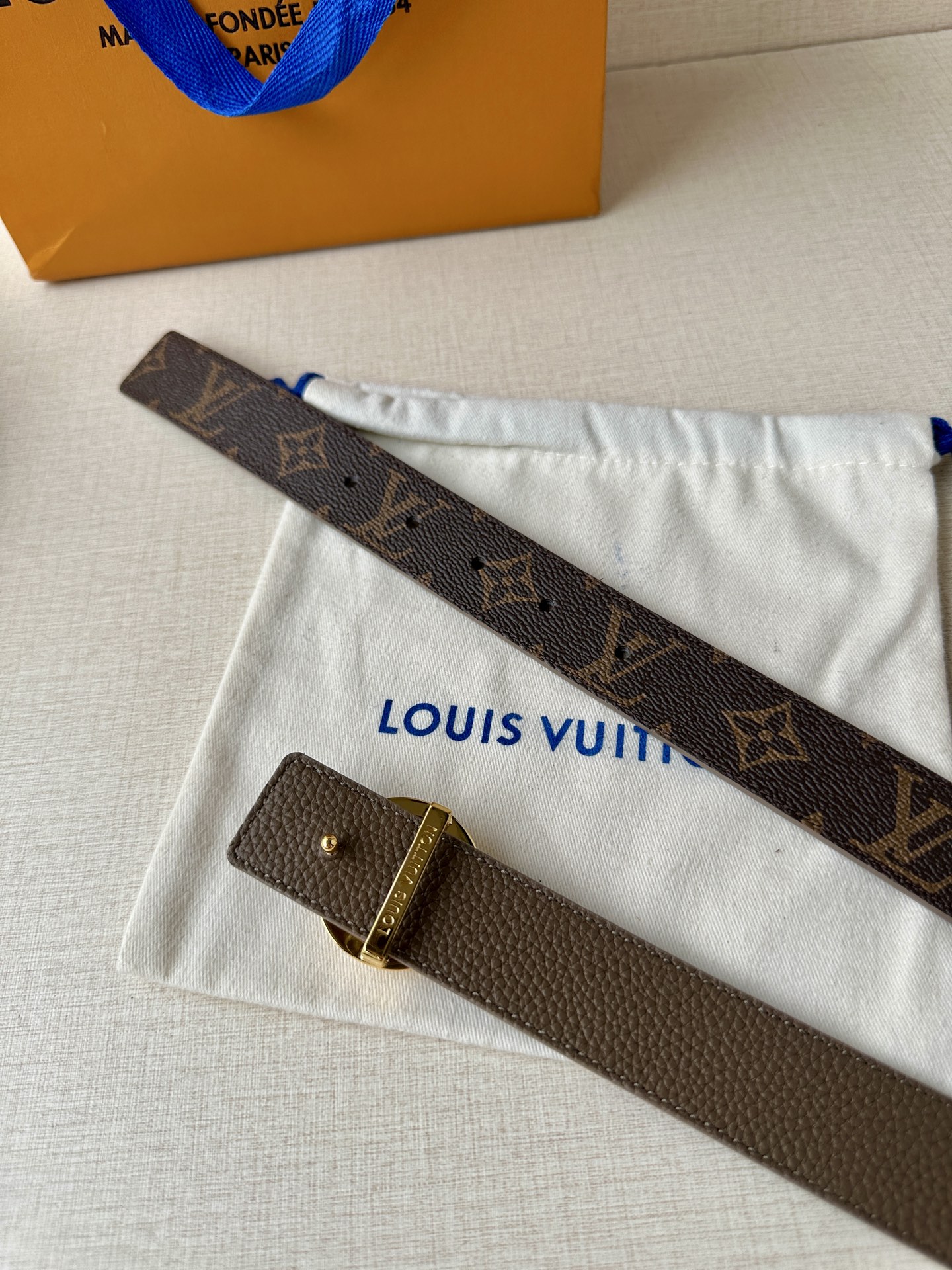 Louis Vuitton Female Basic Belt Canvas 13514-s-m-l