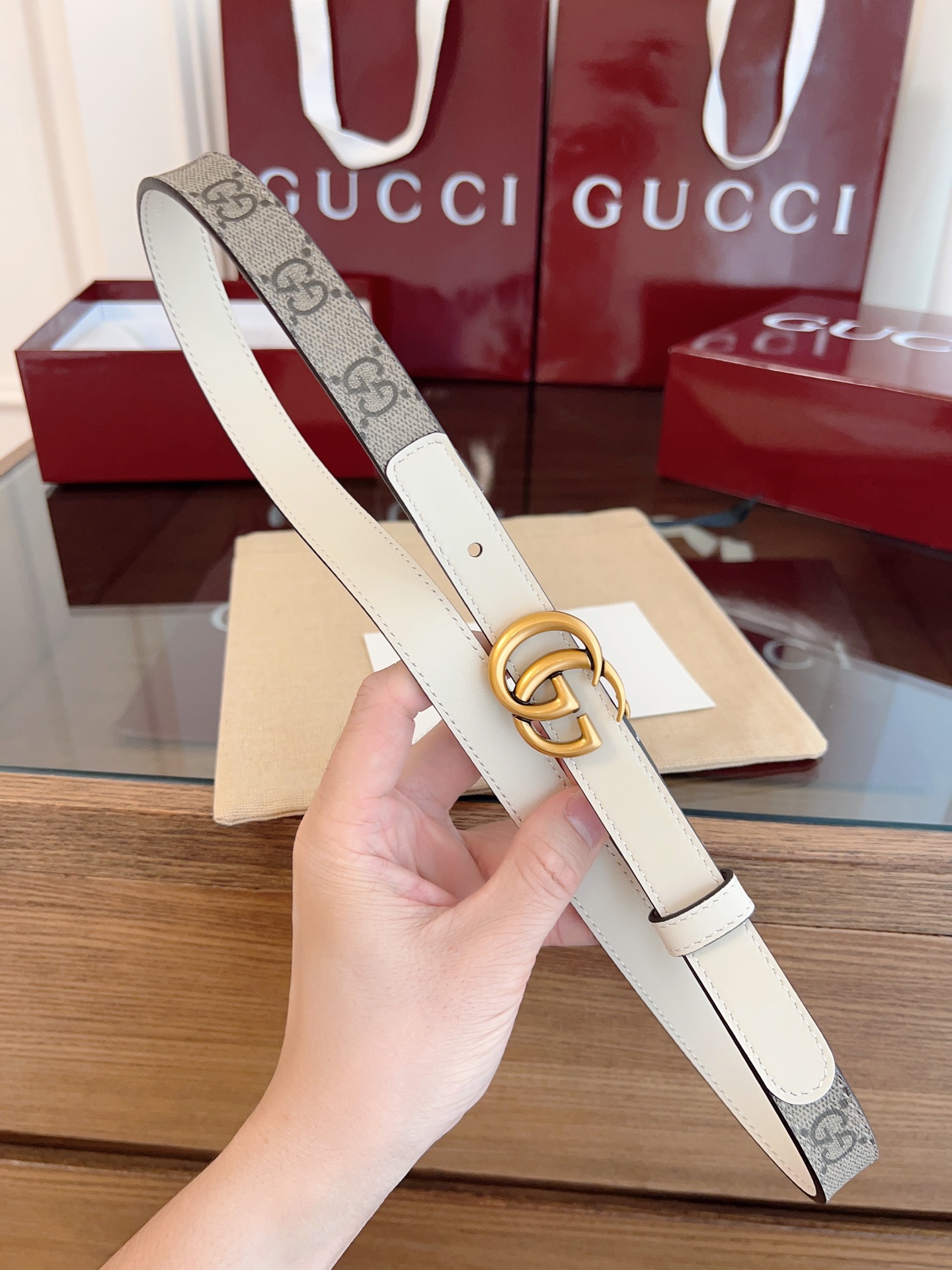 Gucci Female Basic Belt Cow Leather 13514-s-m-l