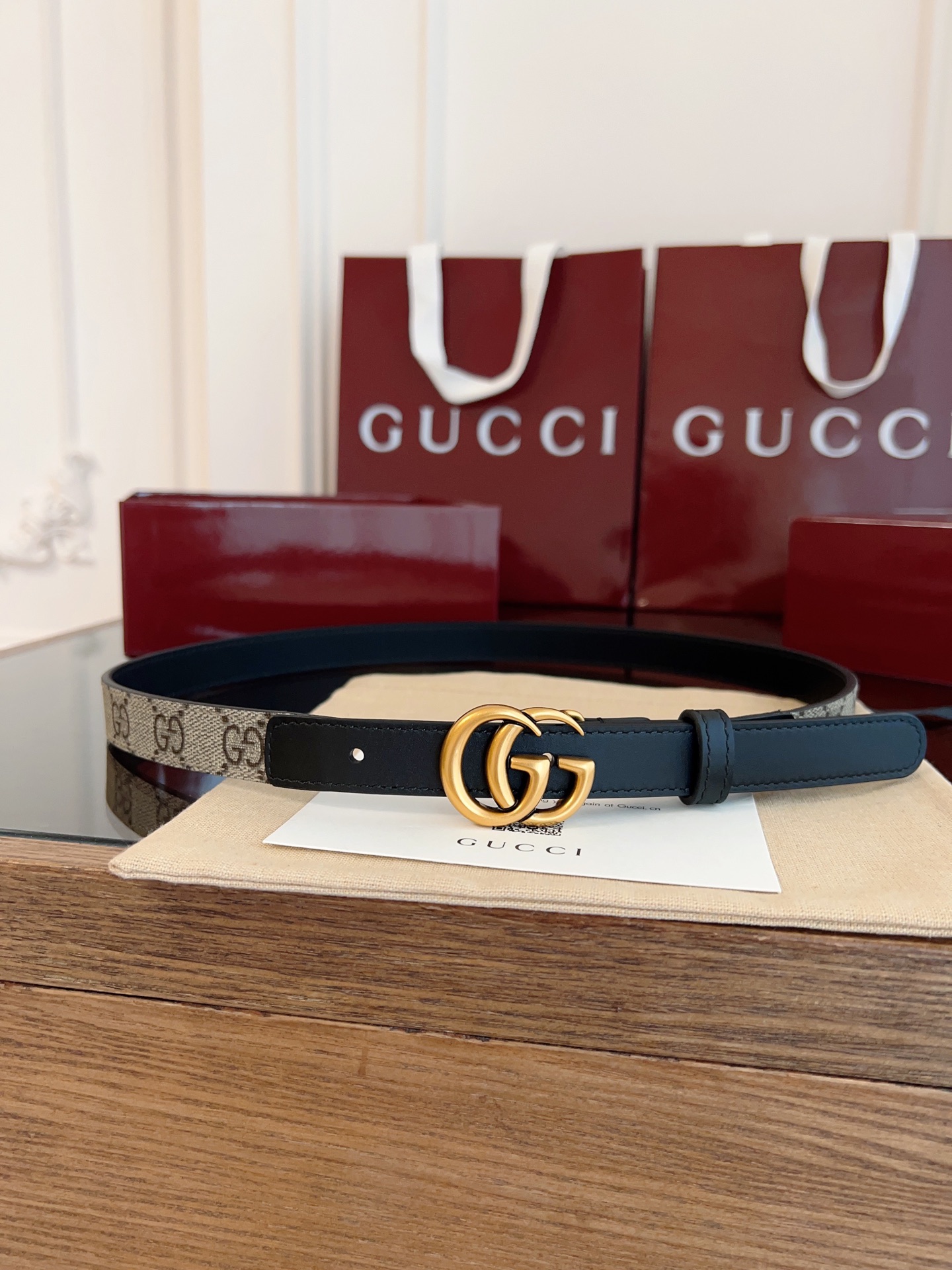 Gucci Female Basic Belt Cow Leather 13514-s-m-l