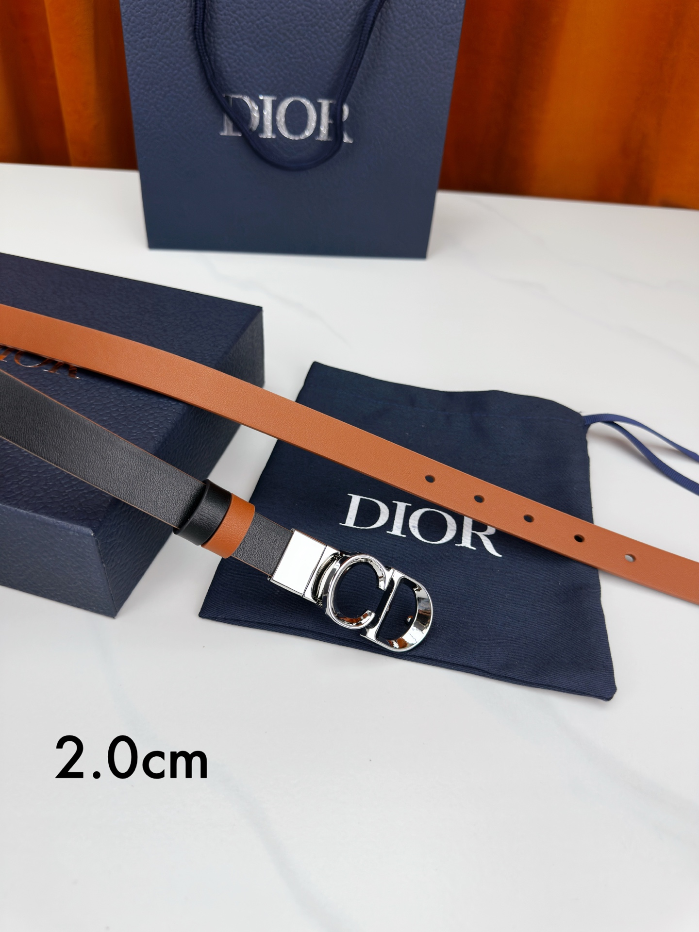 Dior Female Leather Belt M-l