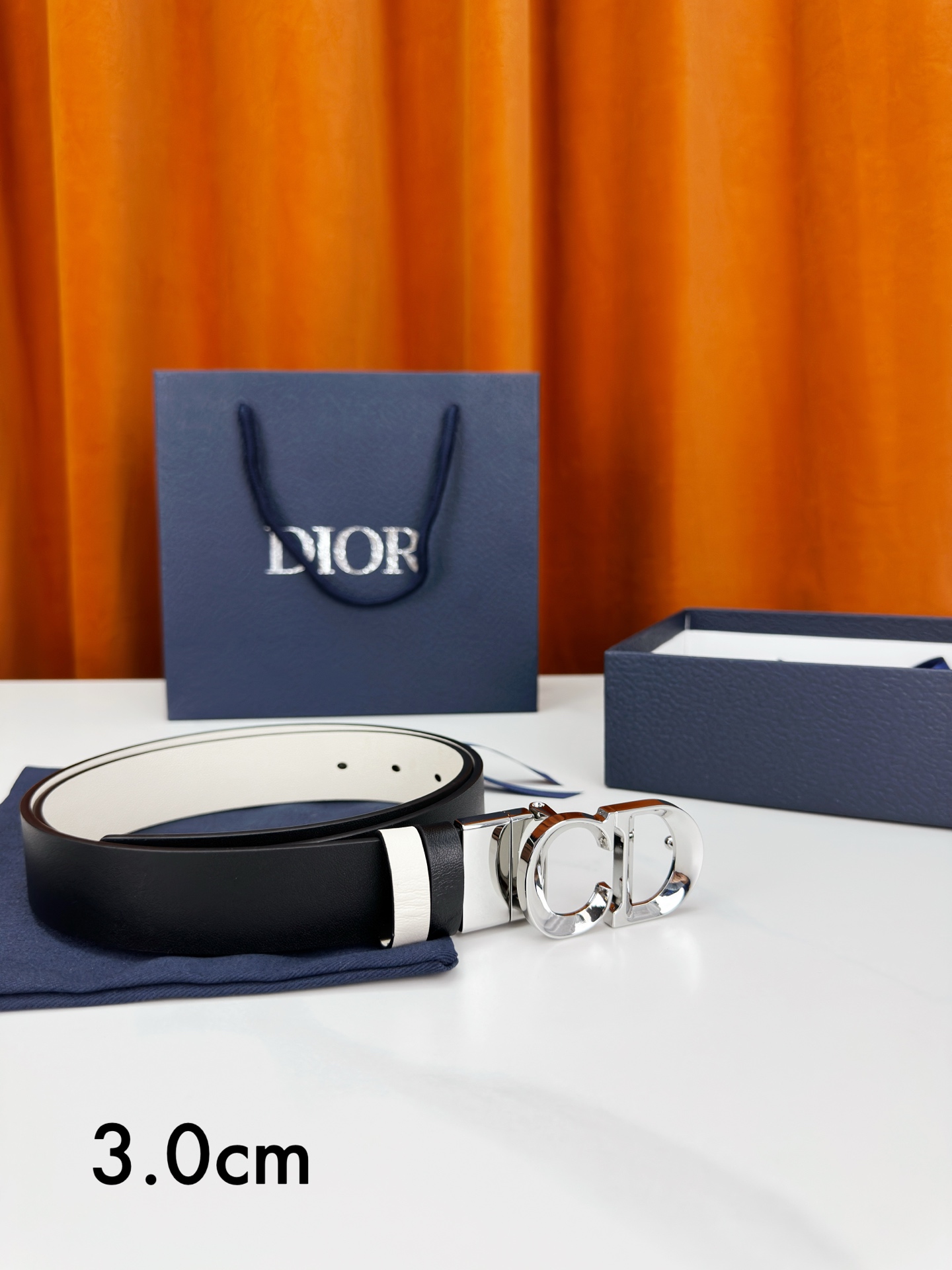 Dior Female Basic Belt Cow Leather Black M