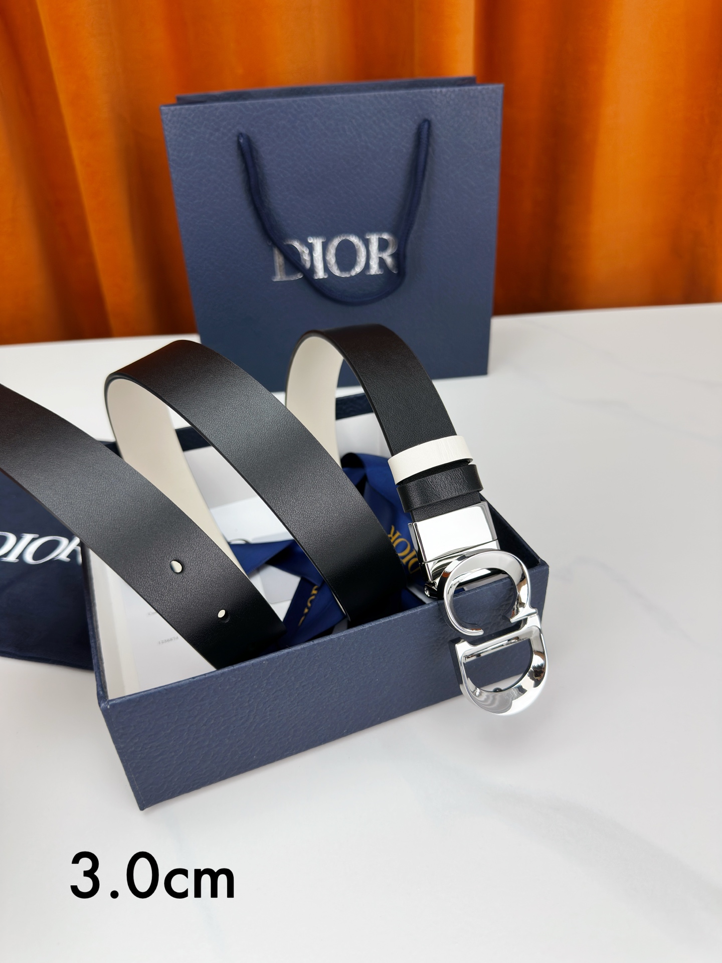 Dior Female Basic Belt Cow Leather Black M