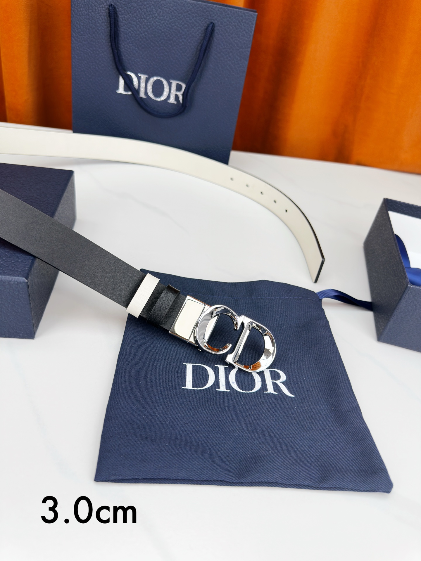 Dior Female Basic Belt Cow Leather Black M