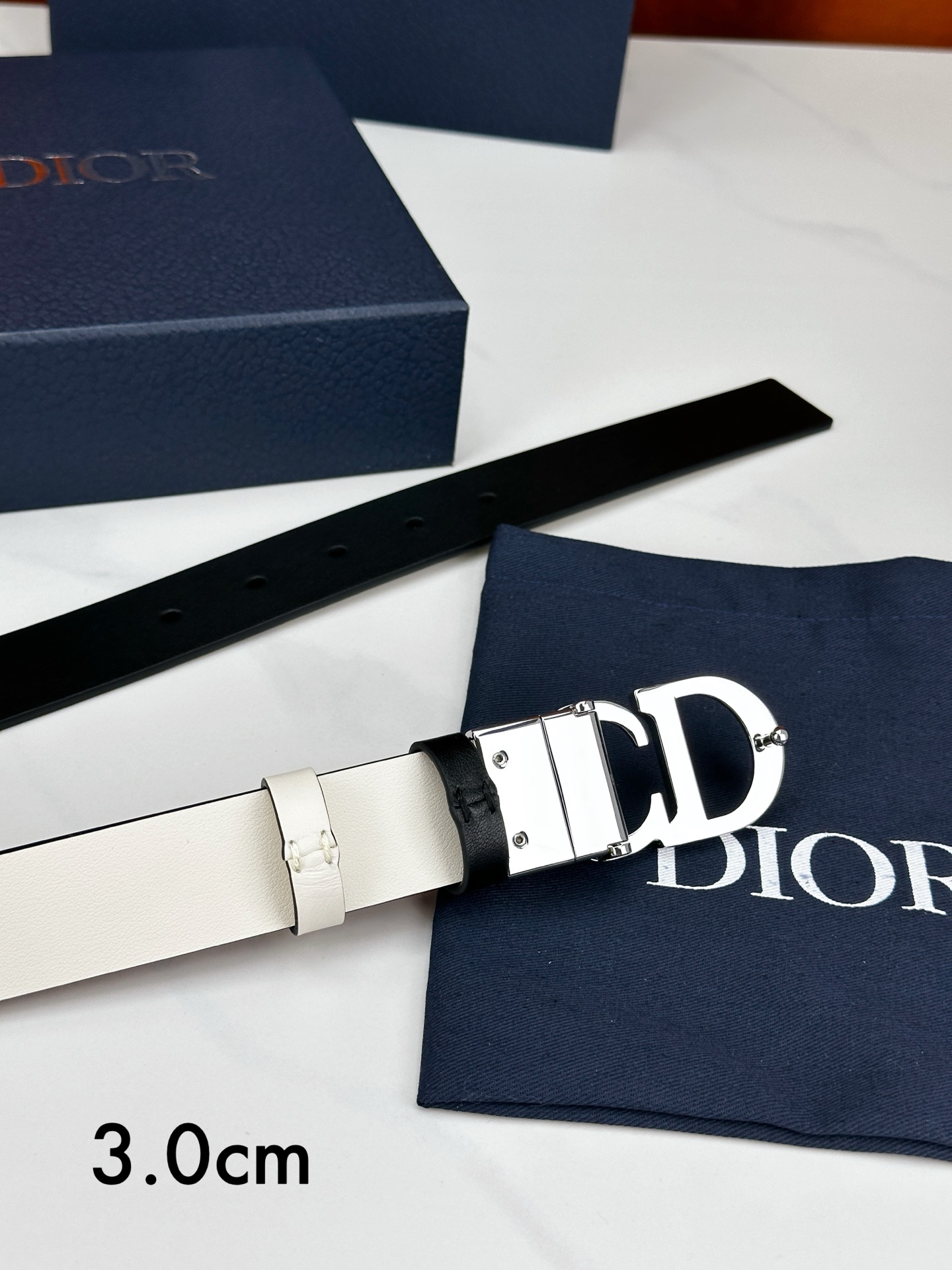 Dior Female Basic Belt Cow Leather Black M