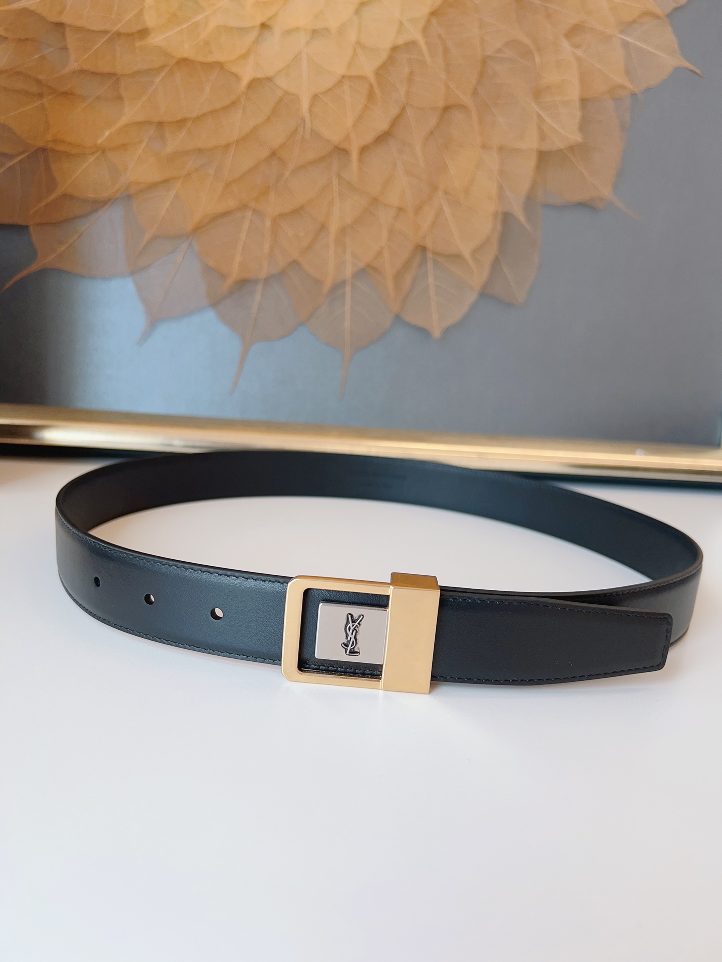 Saint Laurent Female Leather Belt S-m-l