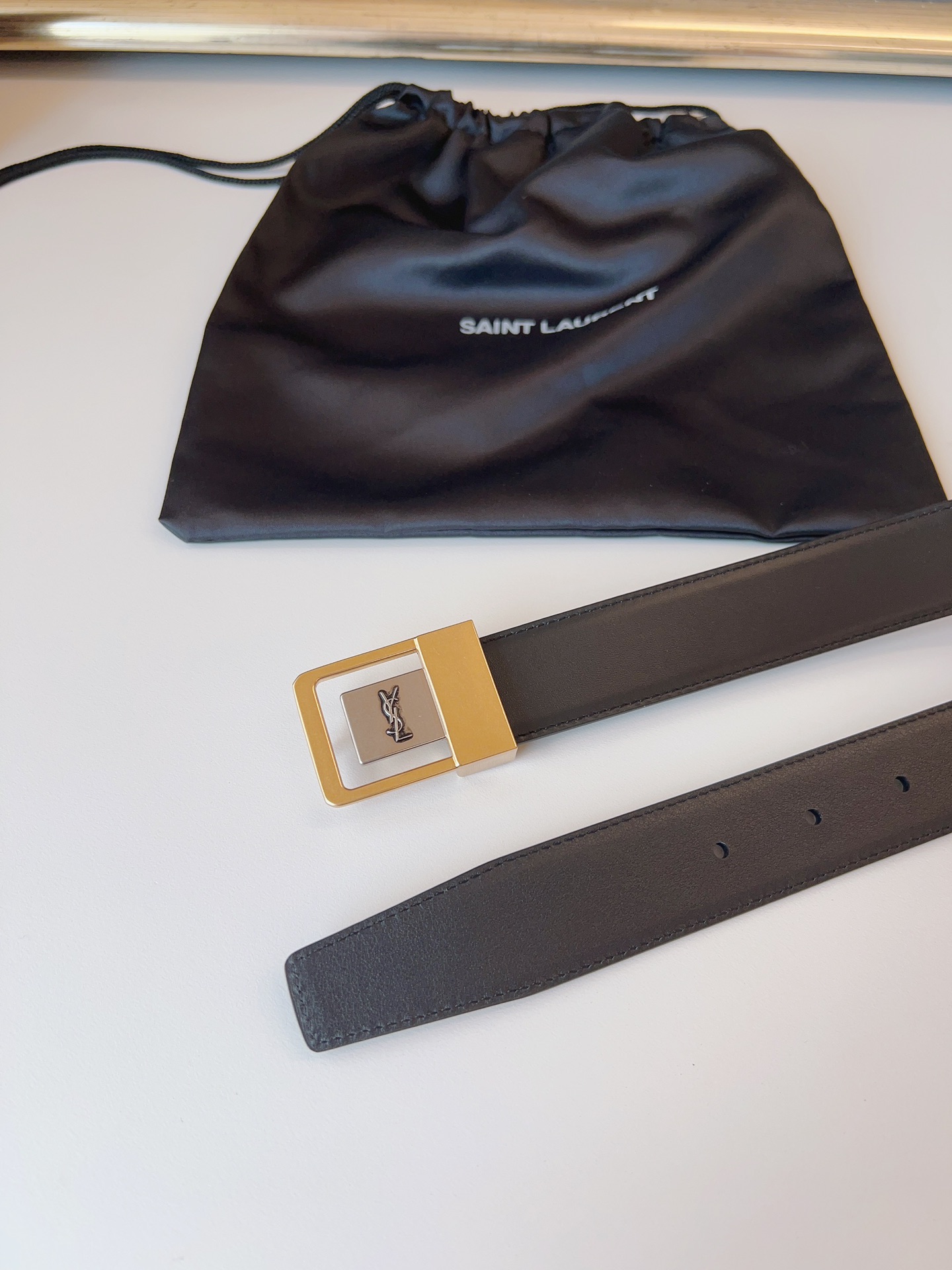 Saint Laurent Female Leather Belt S-m-l