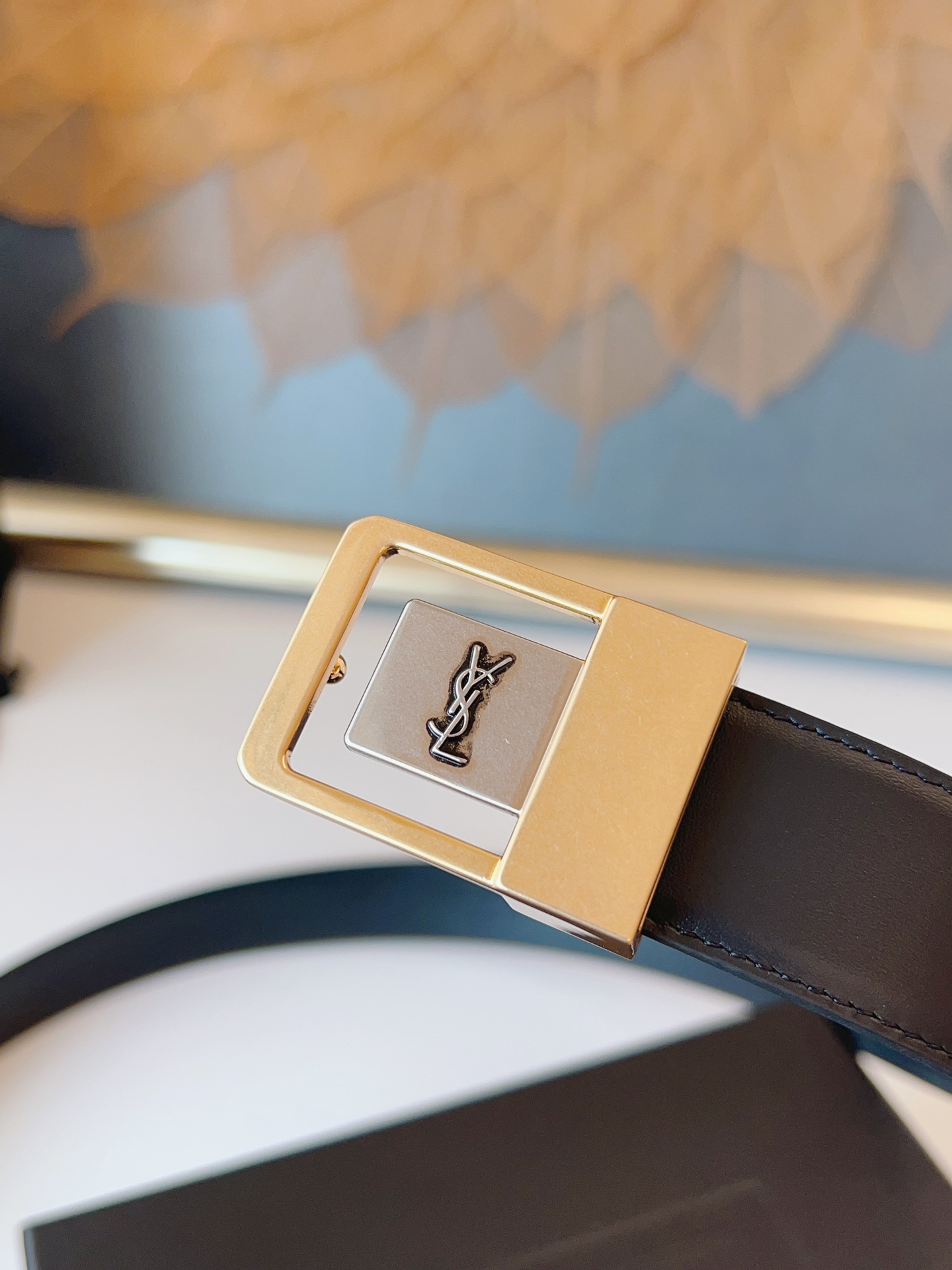 Saint Laurent Female Leather Belt S-m-l