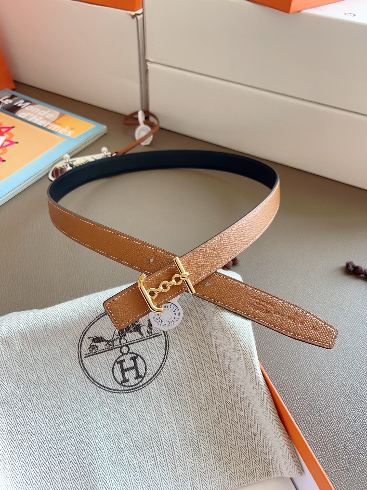 Hermès Female Basic Belt Black S-m