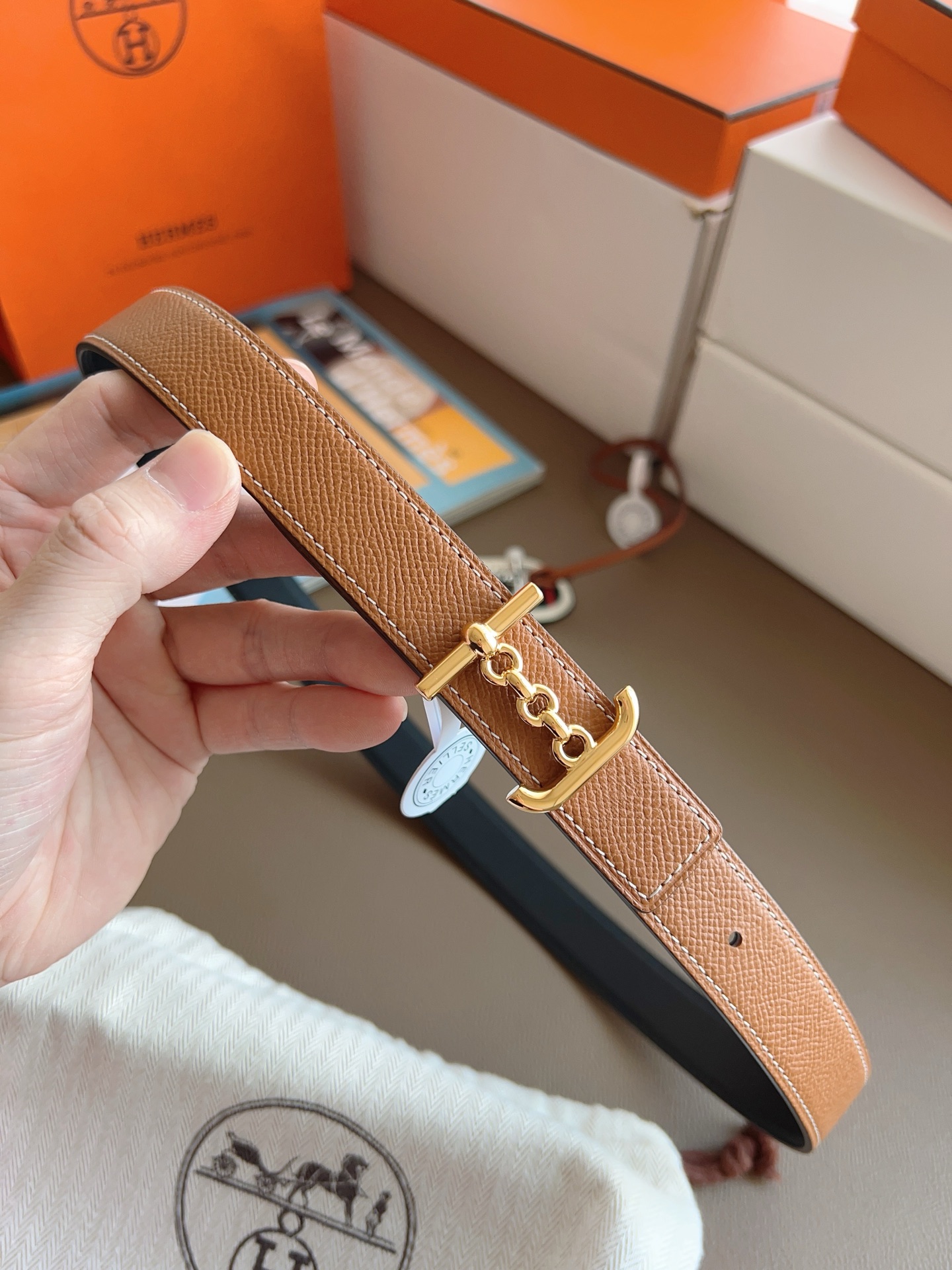 Hermès Female Basic Belt Black S-m