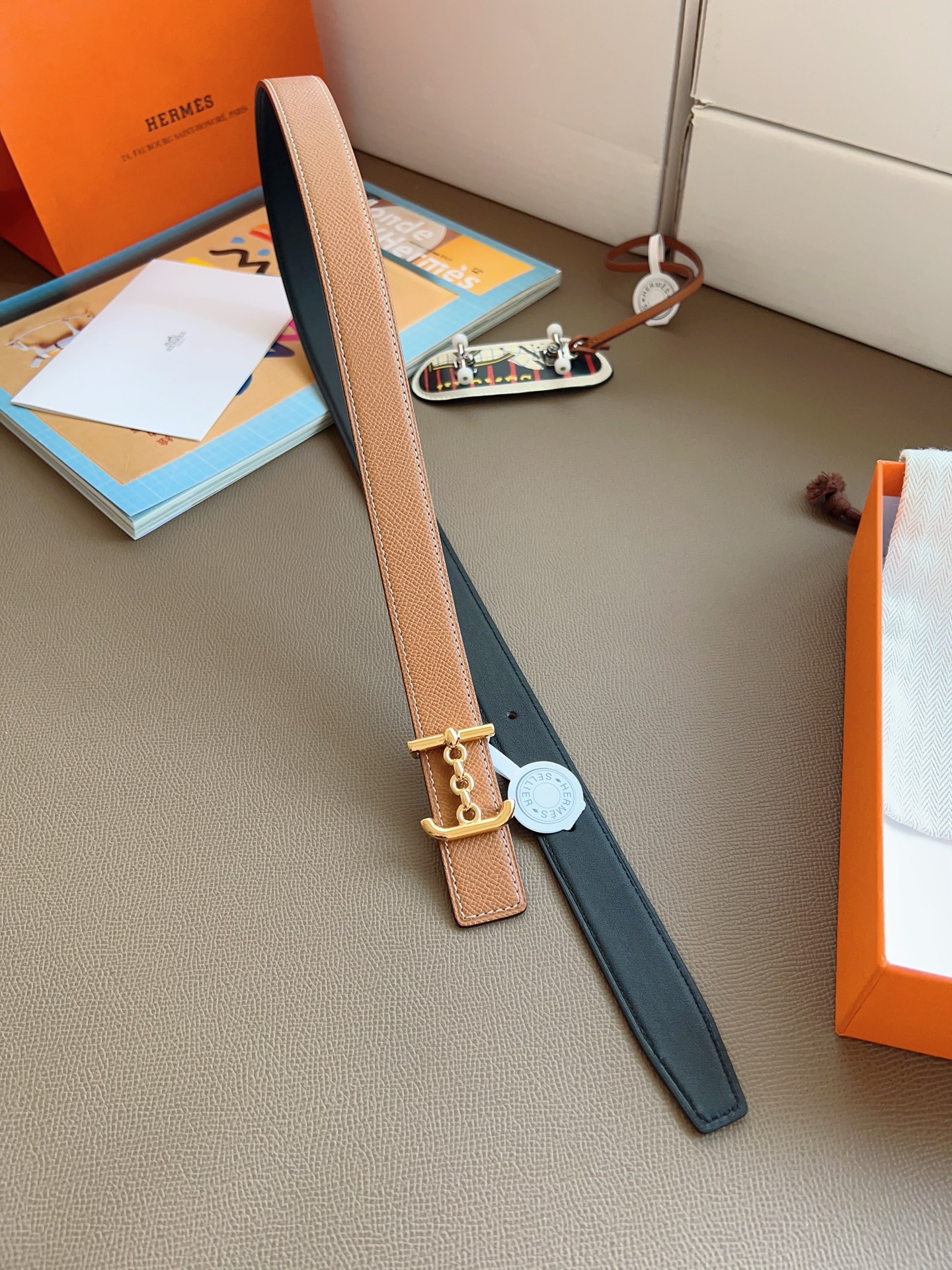 Hermès Female Basic Belt Black S-m