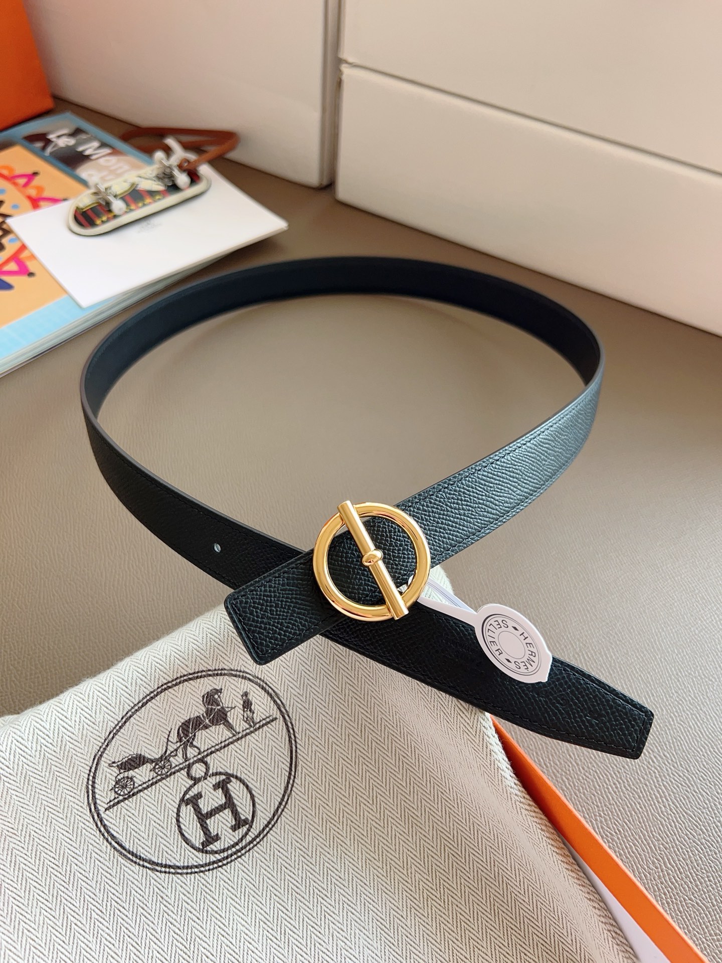 Hermès Female Basic Belt Black S-m