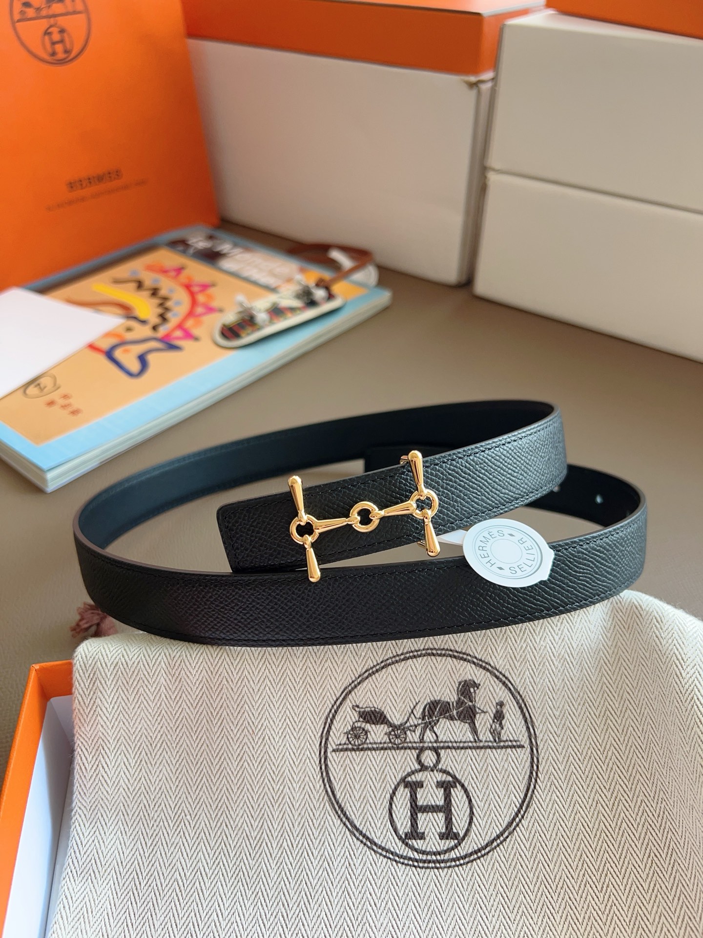 Hermès Female Basic Belt Black S-m
