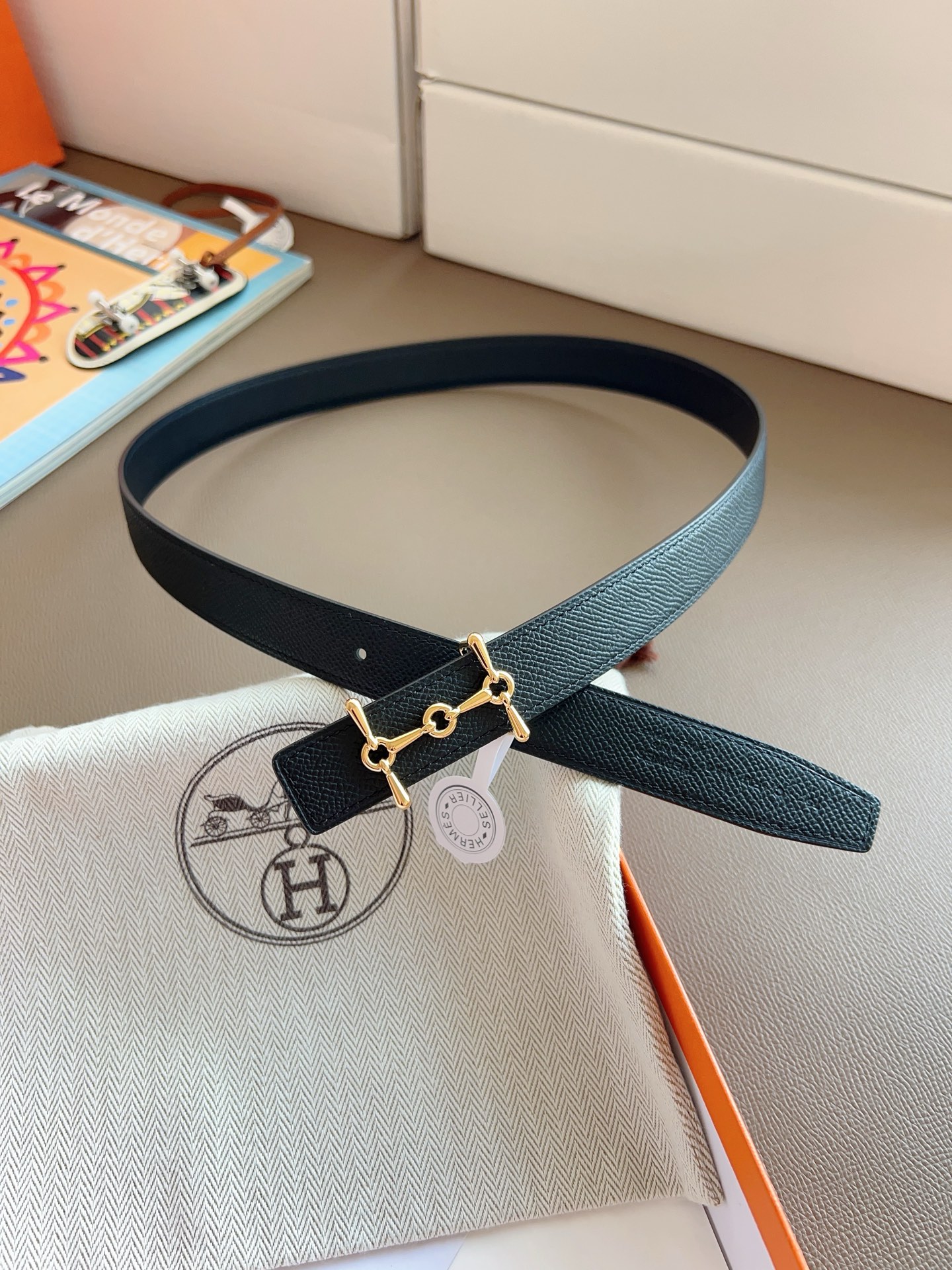 Hermès Female Basic Belt Black S-m