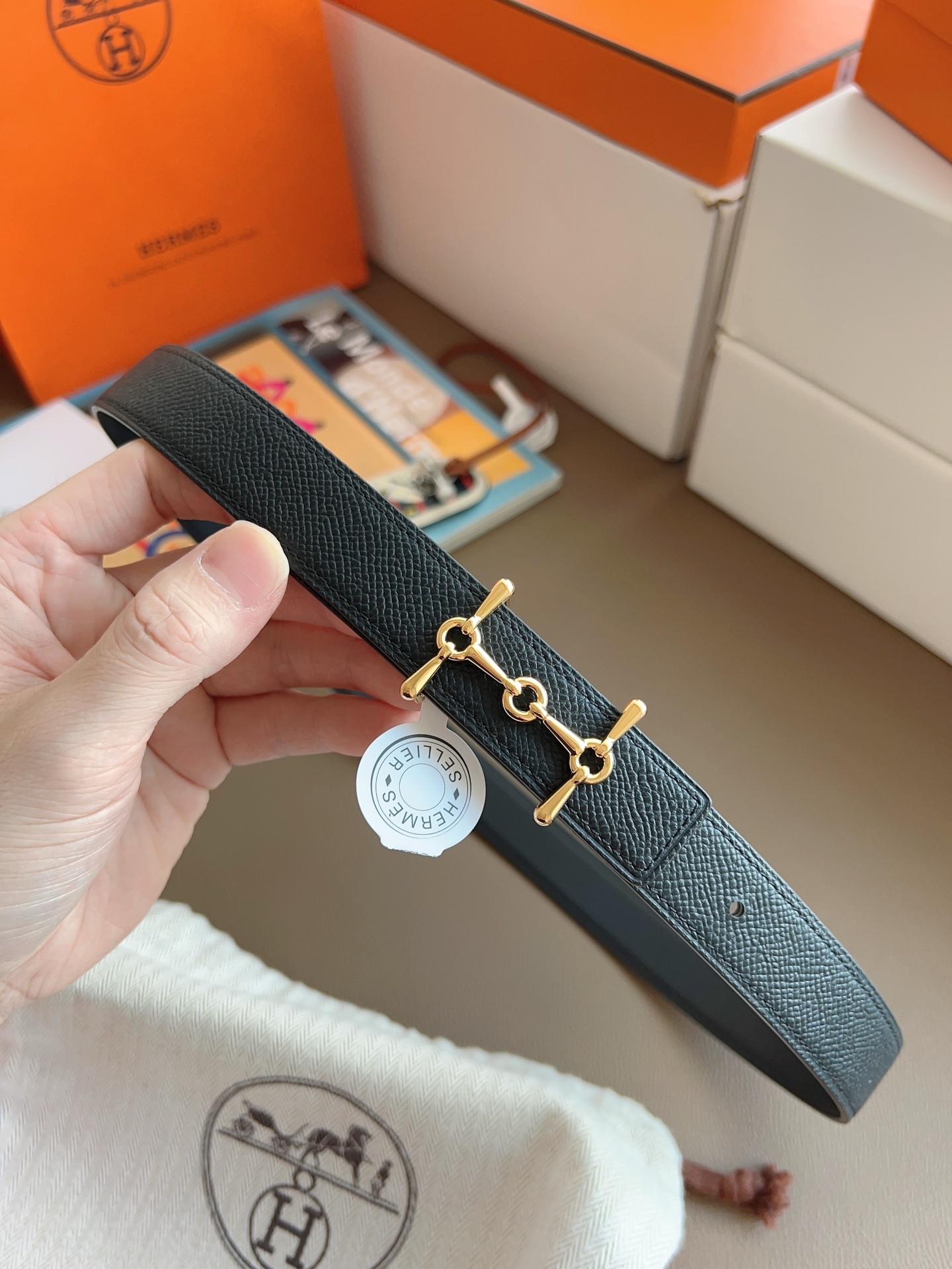 Hermès Female Basic Belt Black S-m
