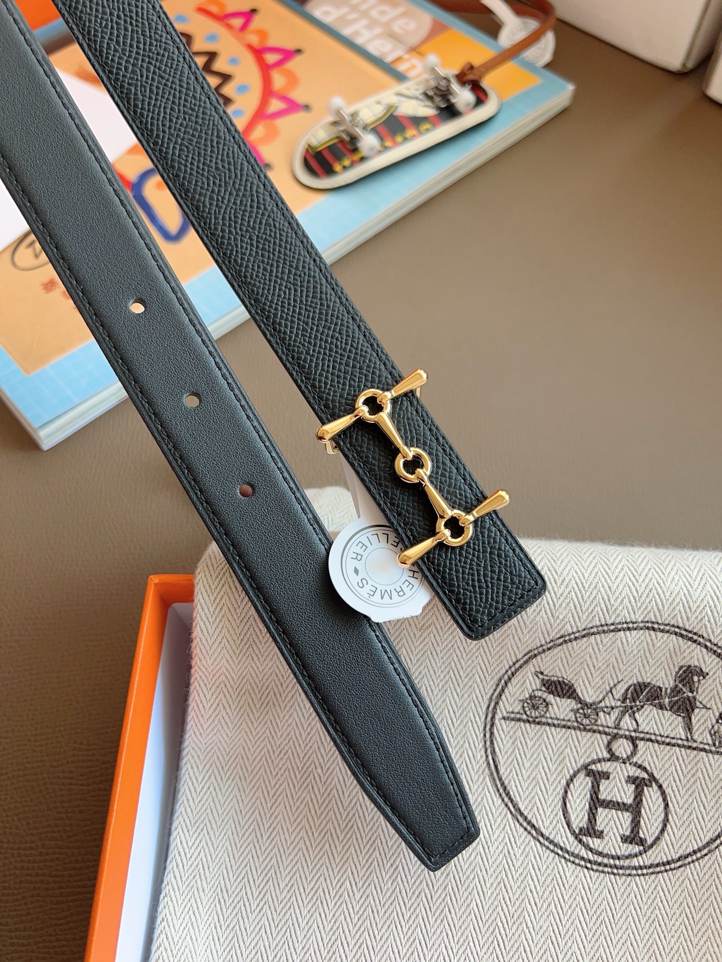 Hermès Female Basic Belt Black S-m