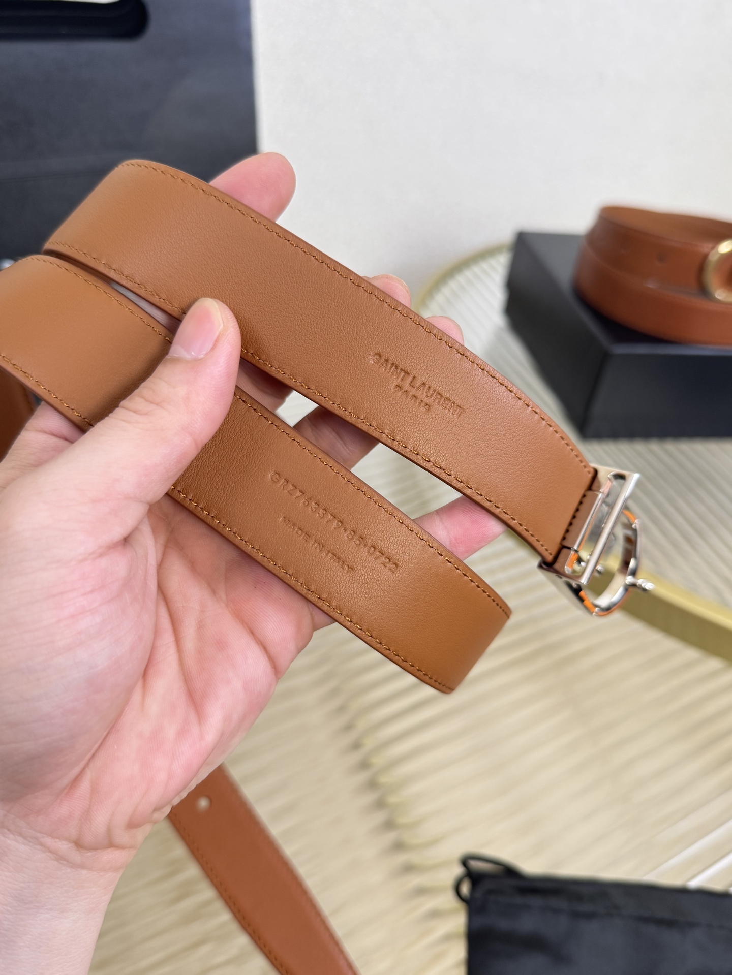 Saint Laurent Female Leather Belt S-m-l