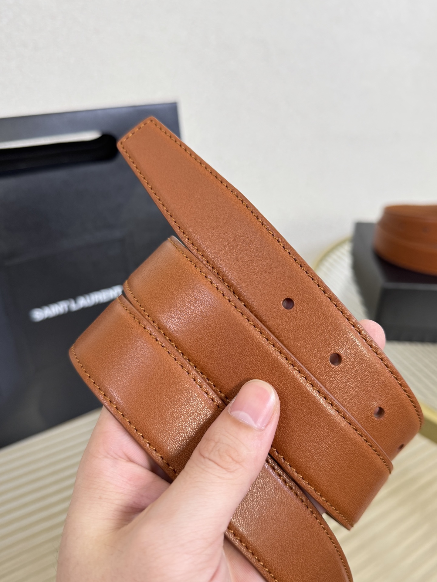 Saint Laurent Female Leather Belt S-m-l