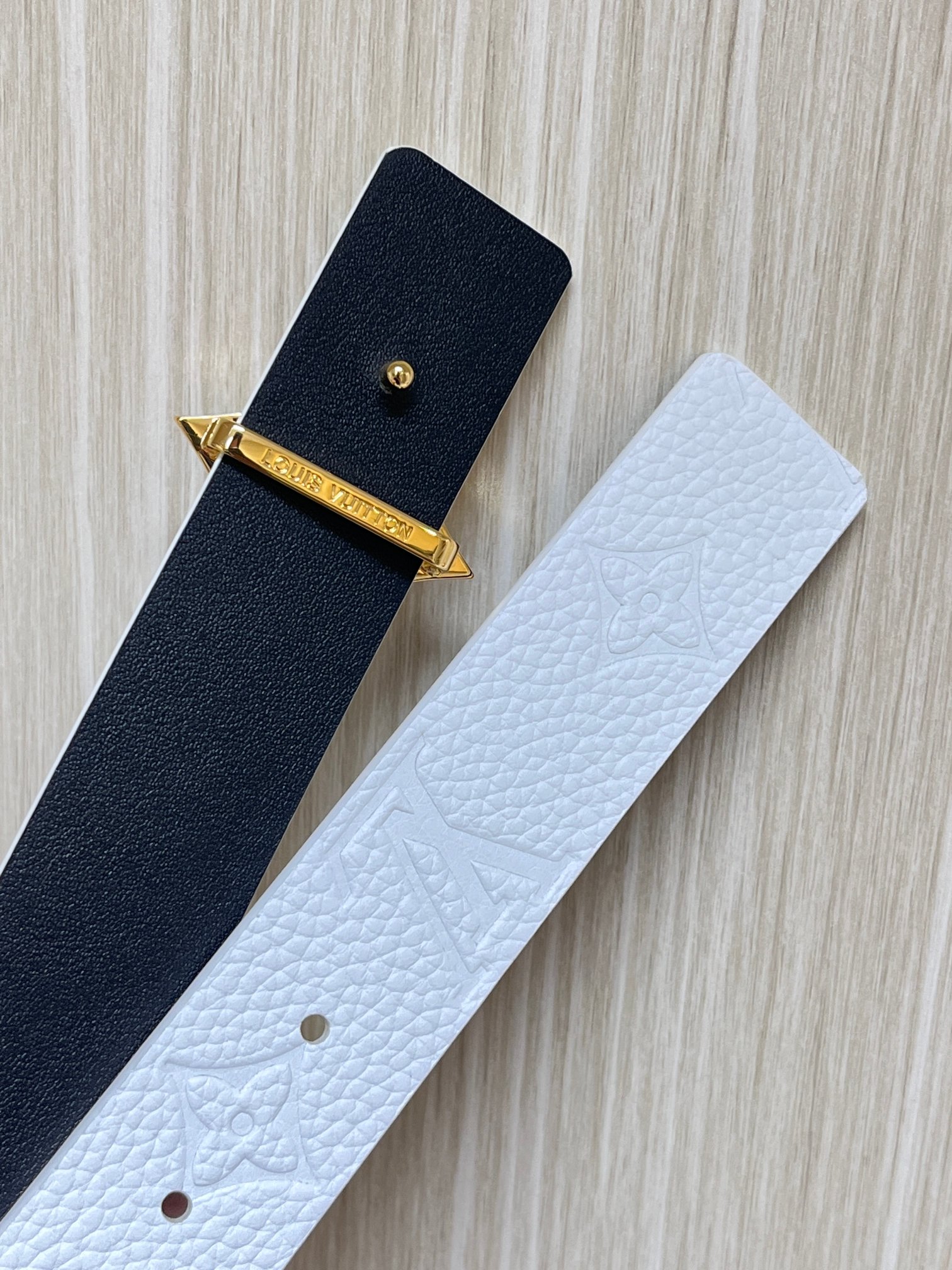 Female Basic Belt Cow Leather White