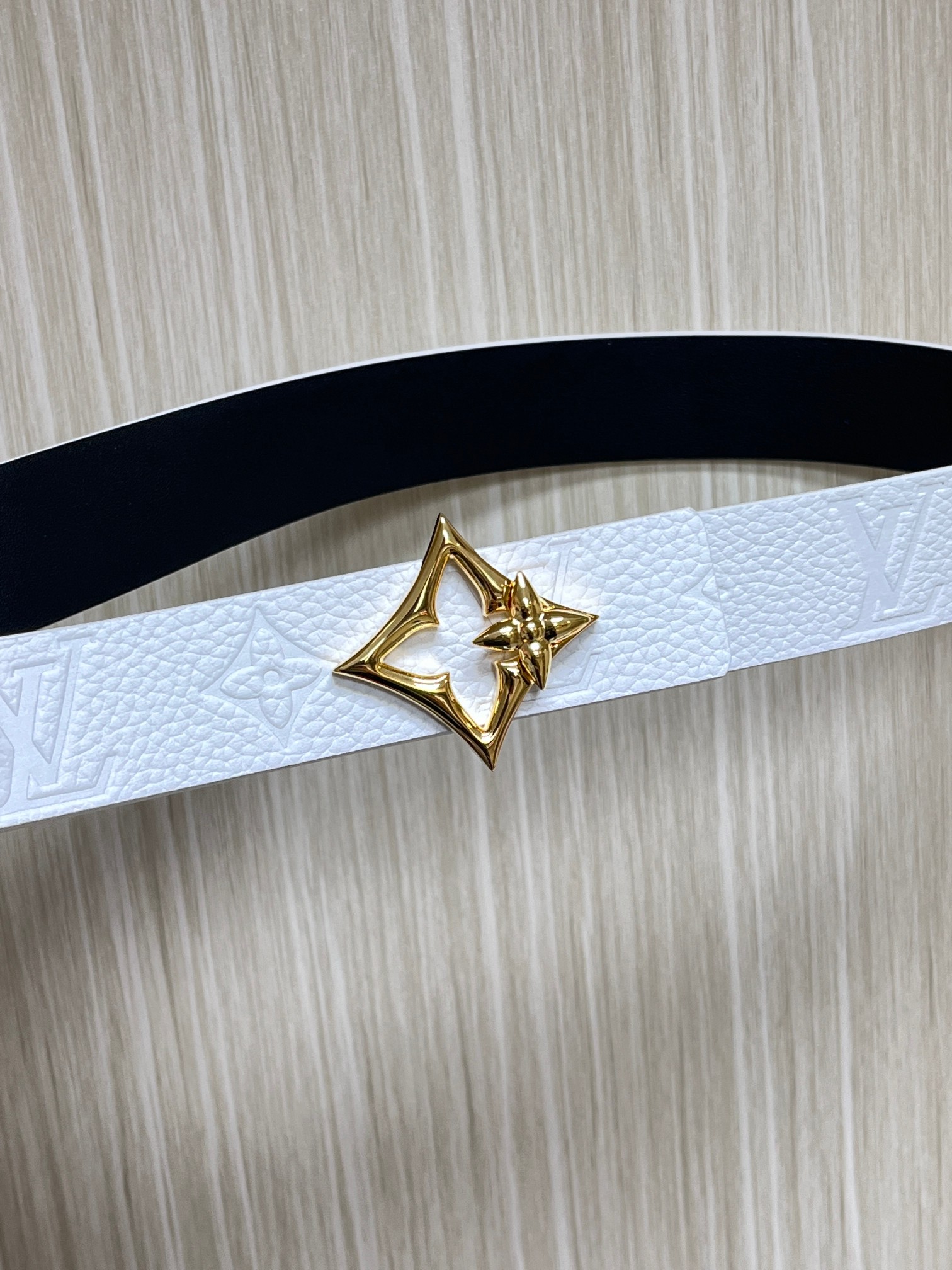 Female Basic Belt Cow Leather White