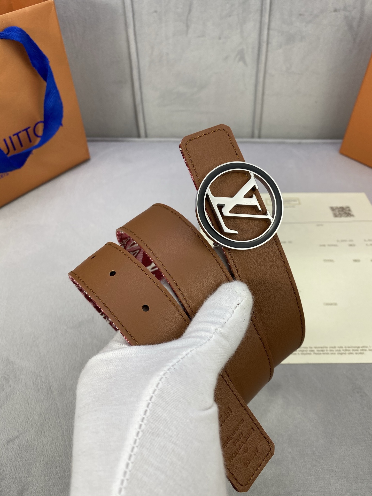 Louis Vuitton Female Basic Belt Cow Leather 13514-m-l