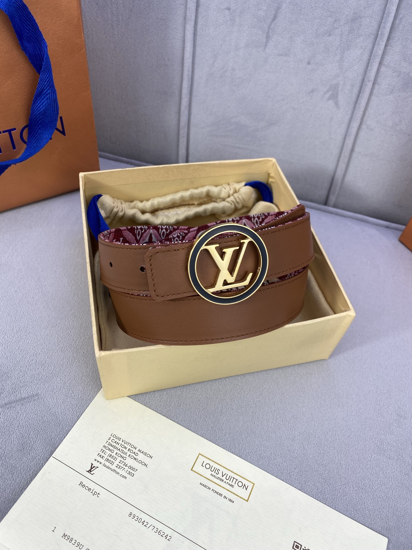 Louis Vuitton Female Basic Belt Cow Leather 13514-m-l