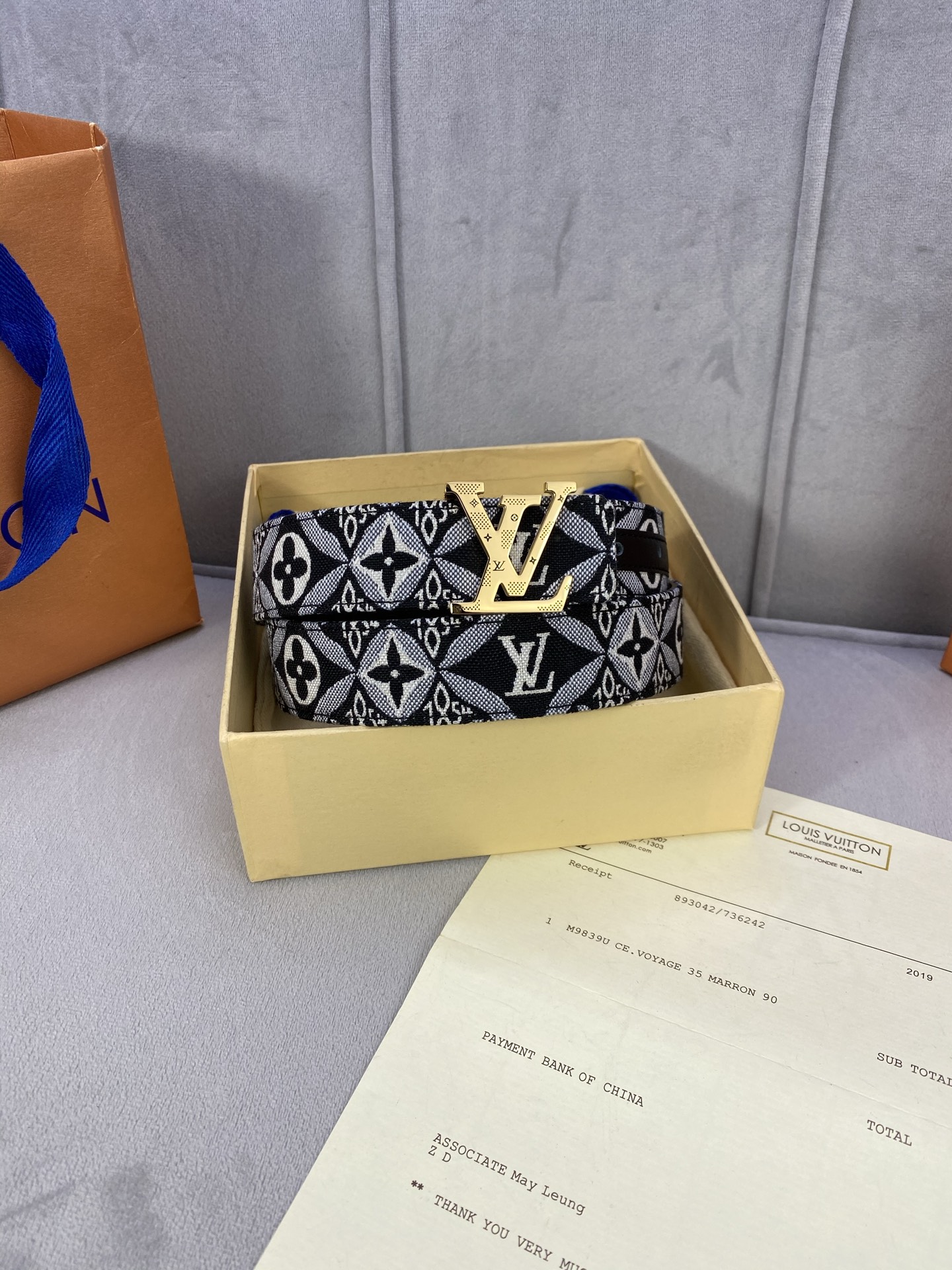 Louis Vuitton Female Basic Belt Cow Leather 13514-m-l