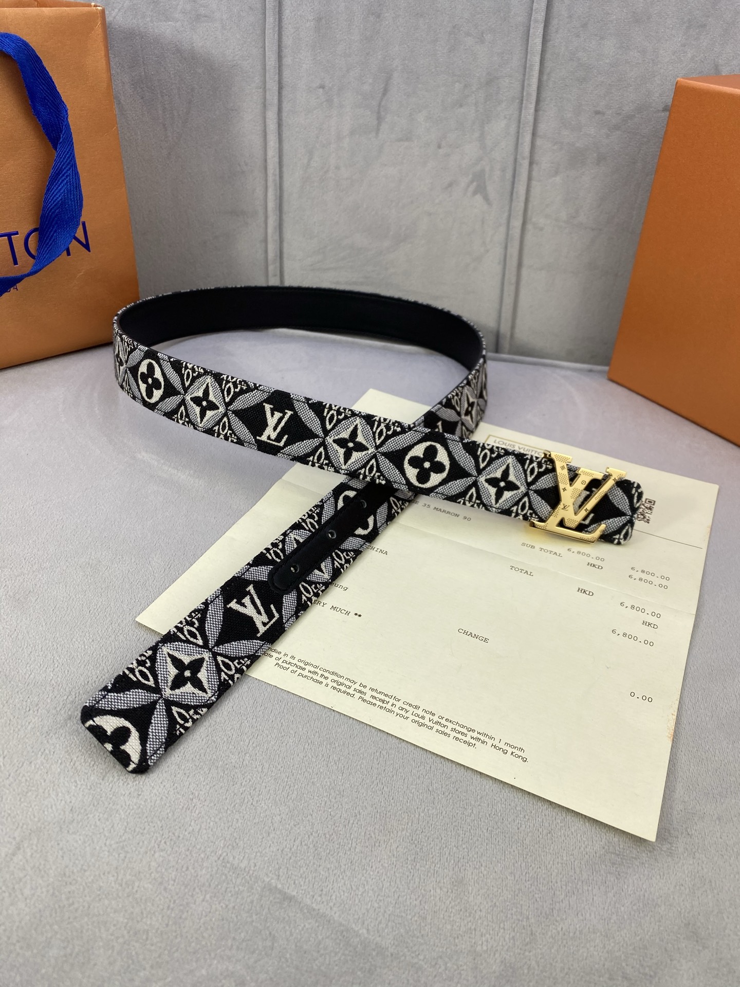 Louis Vuitton Female Basic Belt Cow Leather 13514-m-l