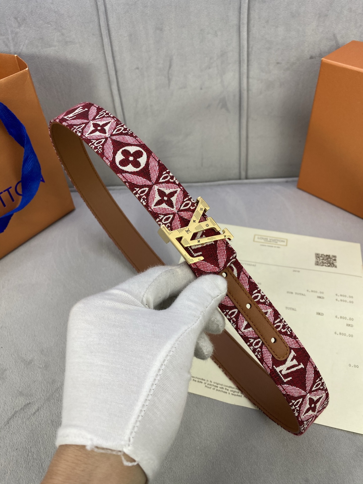 Louis Vuitton Female Basic Belt Cow Leather 13514-m-l