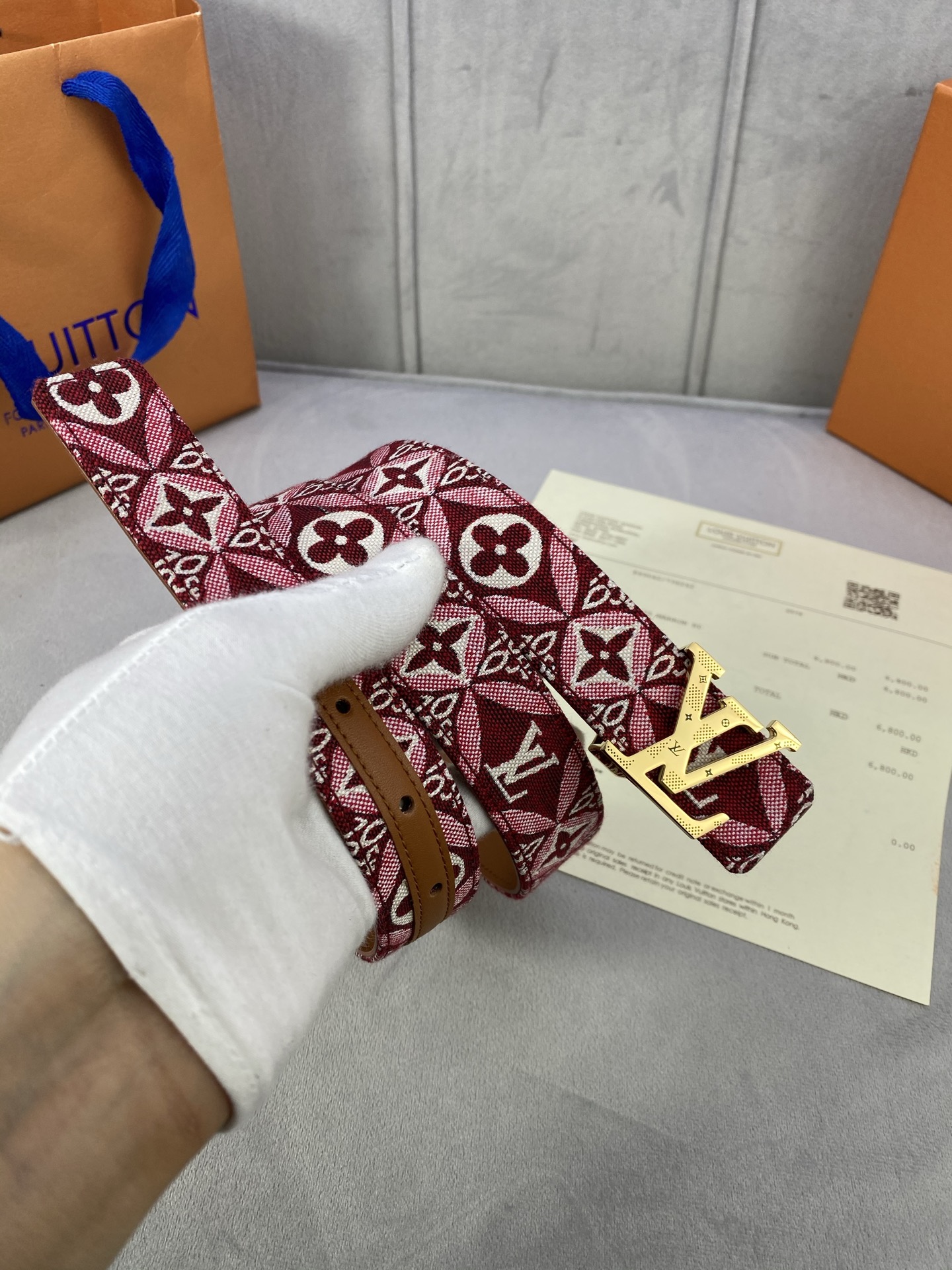 Louis Vuitton Female Basic Belt Cow Leather 13514-m-l