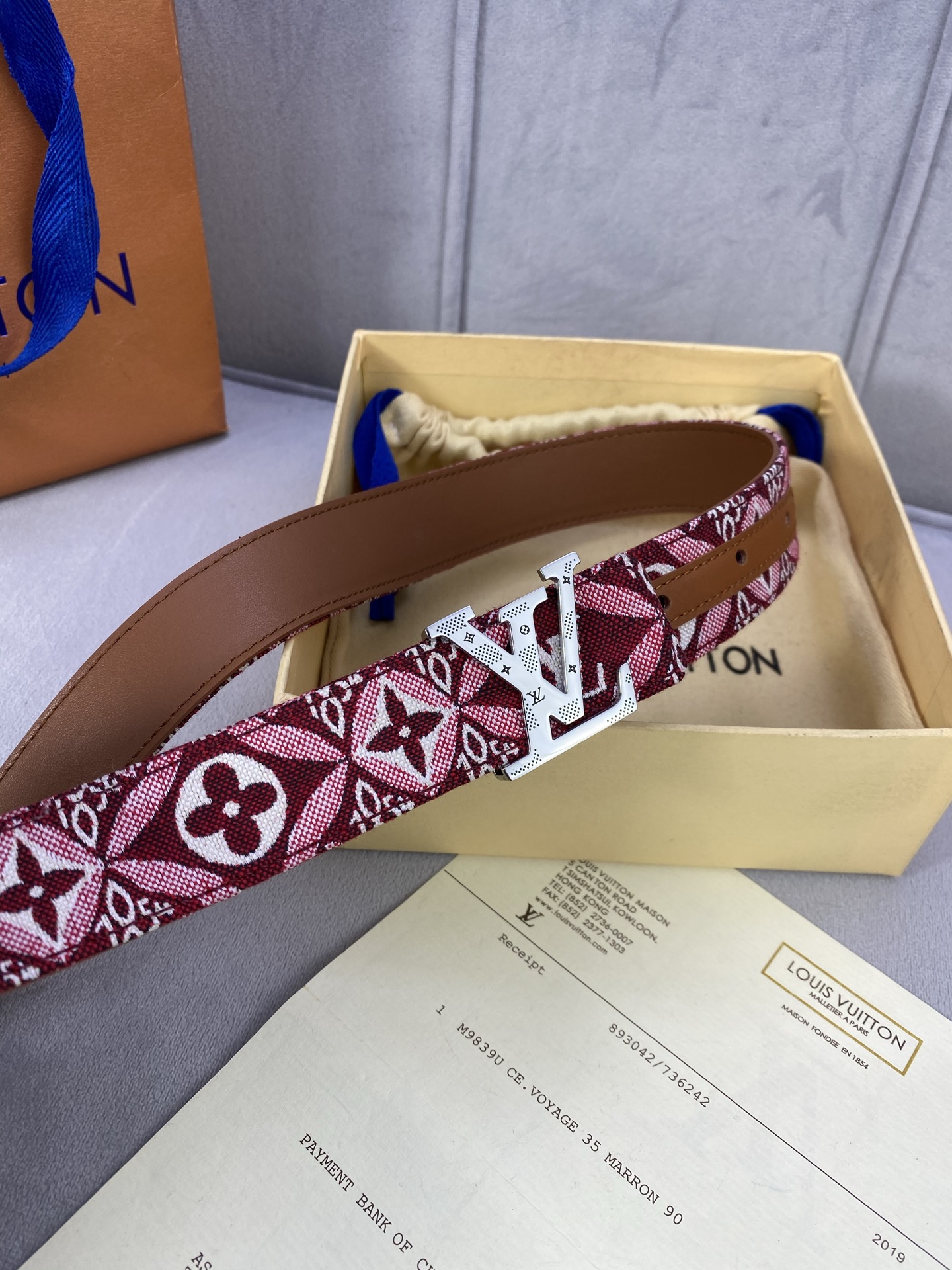 Louis Vuitton Female Basic Belt Cow Leather 13514-m-l