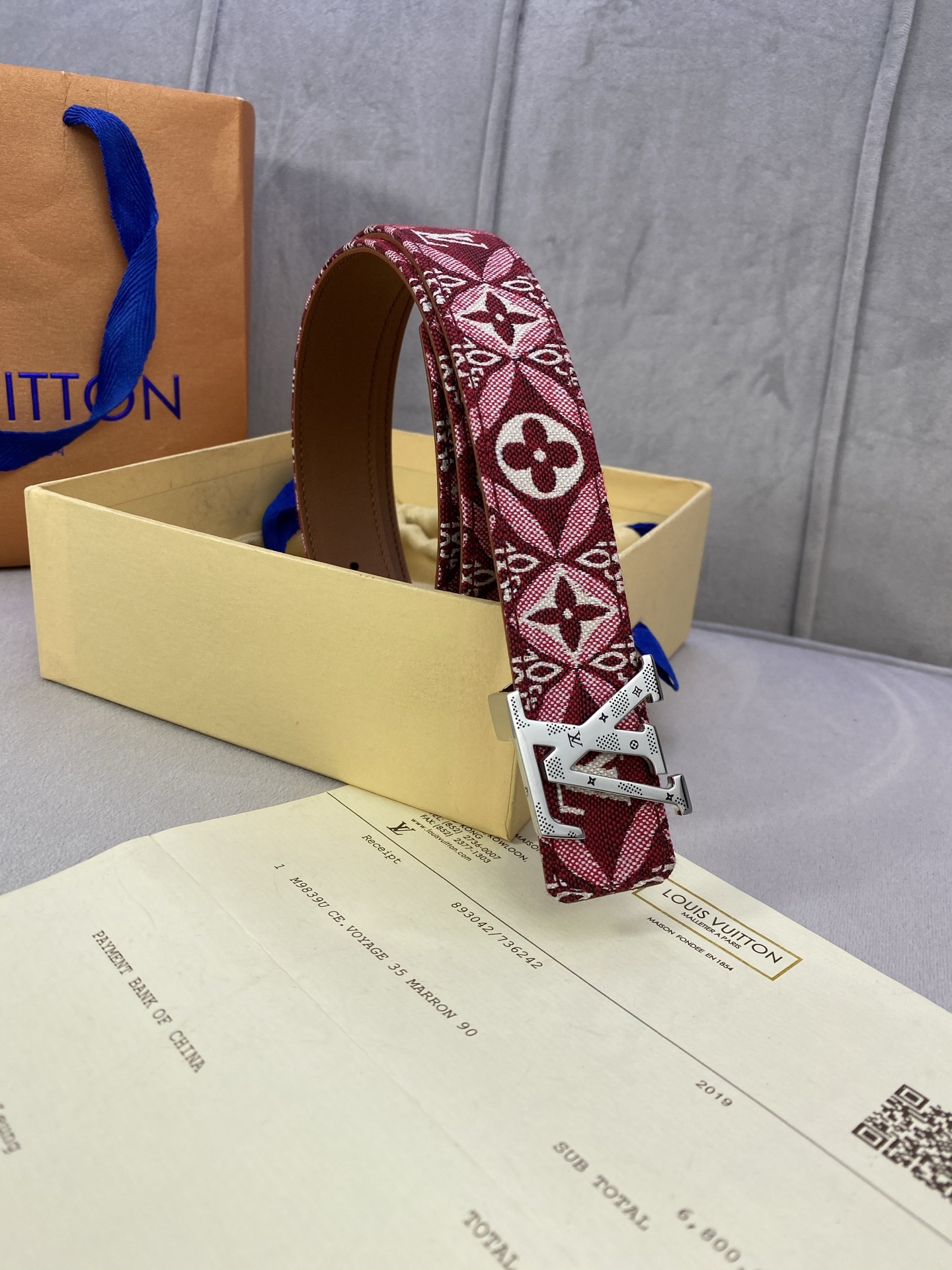 Louis Vuitton Female Basic Belt Cow Leather 13514-m-l