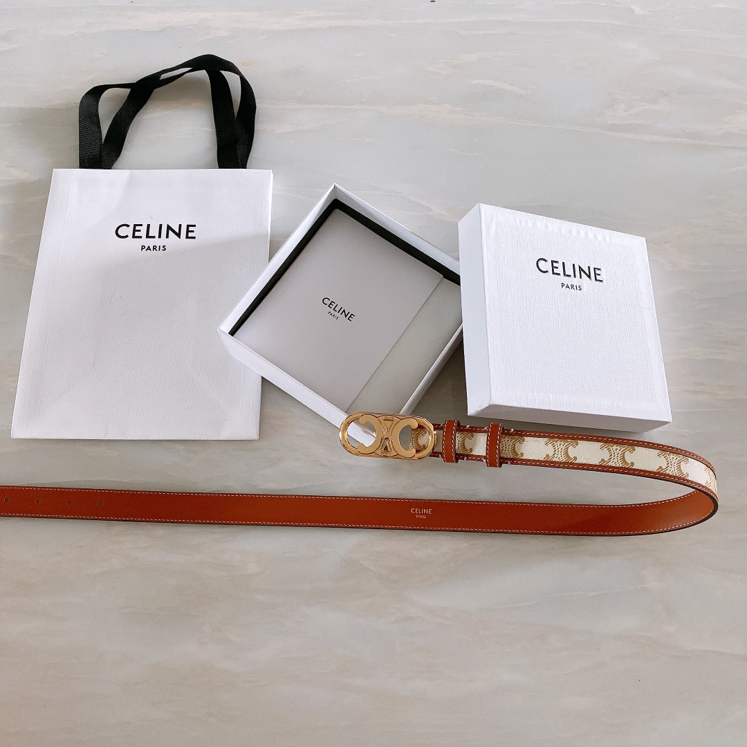 Female Basic Belt Cow Leather White 13514-m-l