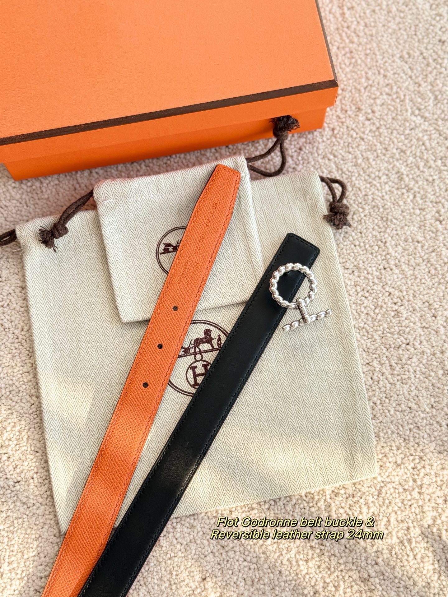 Hermès Female Basic Belt 24mm-s-m-l