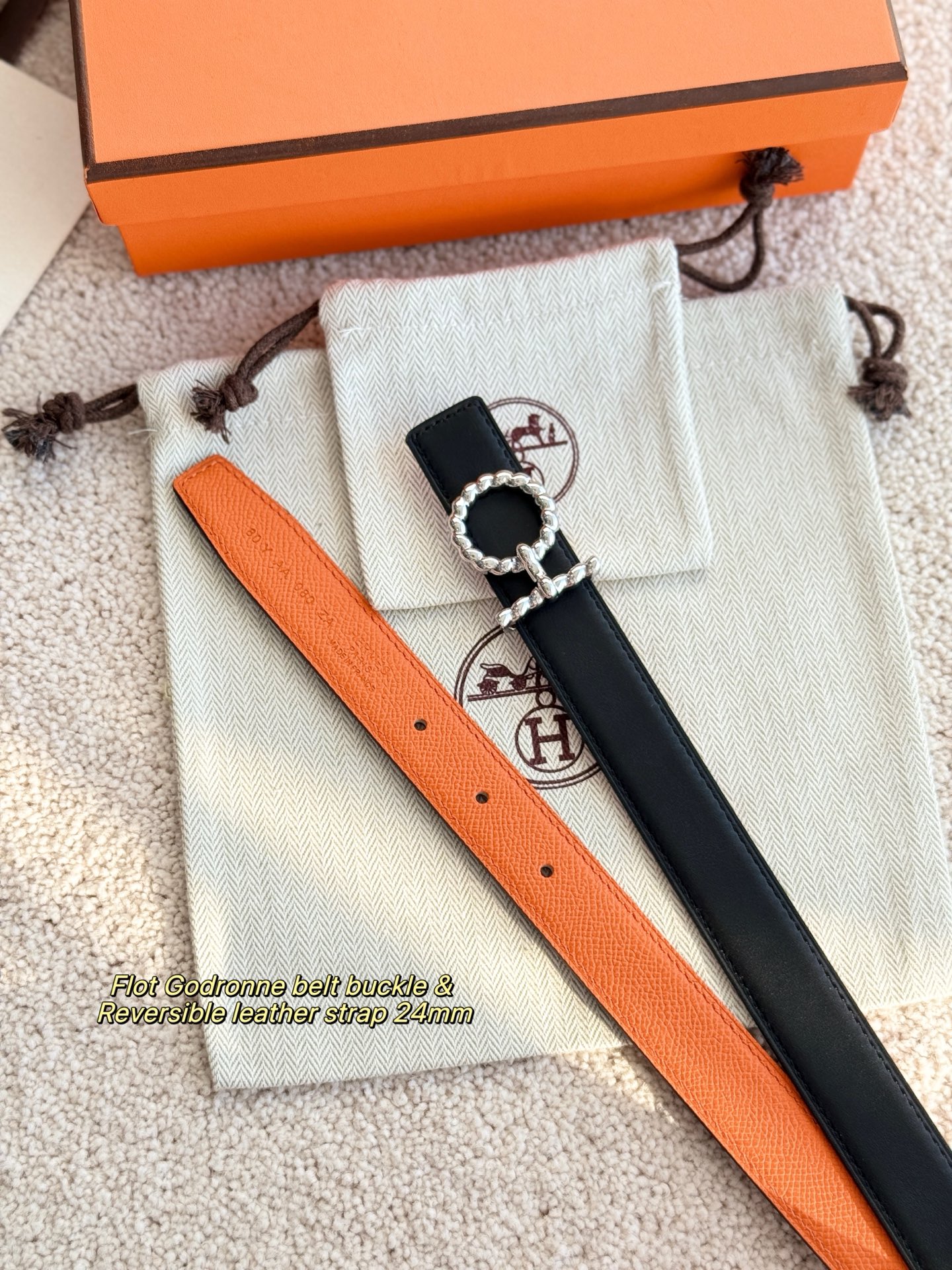 Hermès Female Basic Belt 24mm-s-m-l