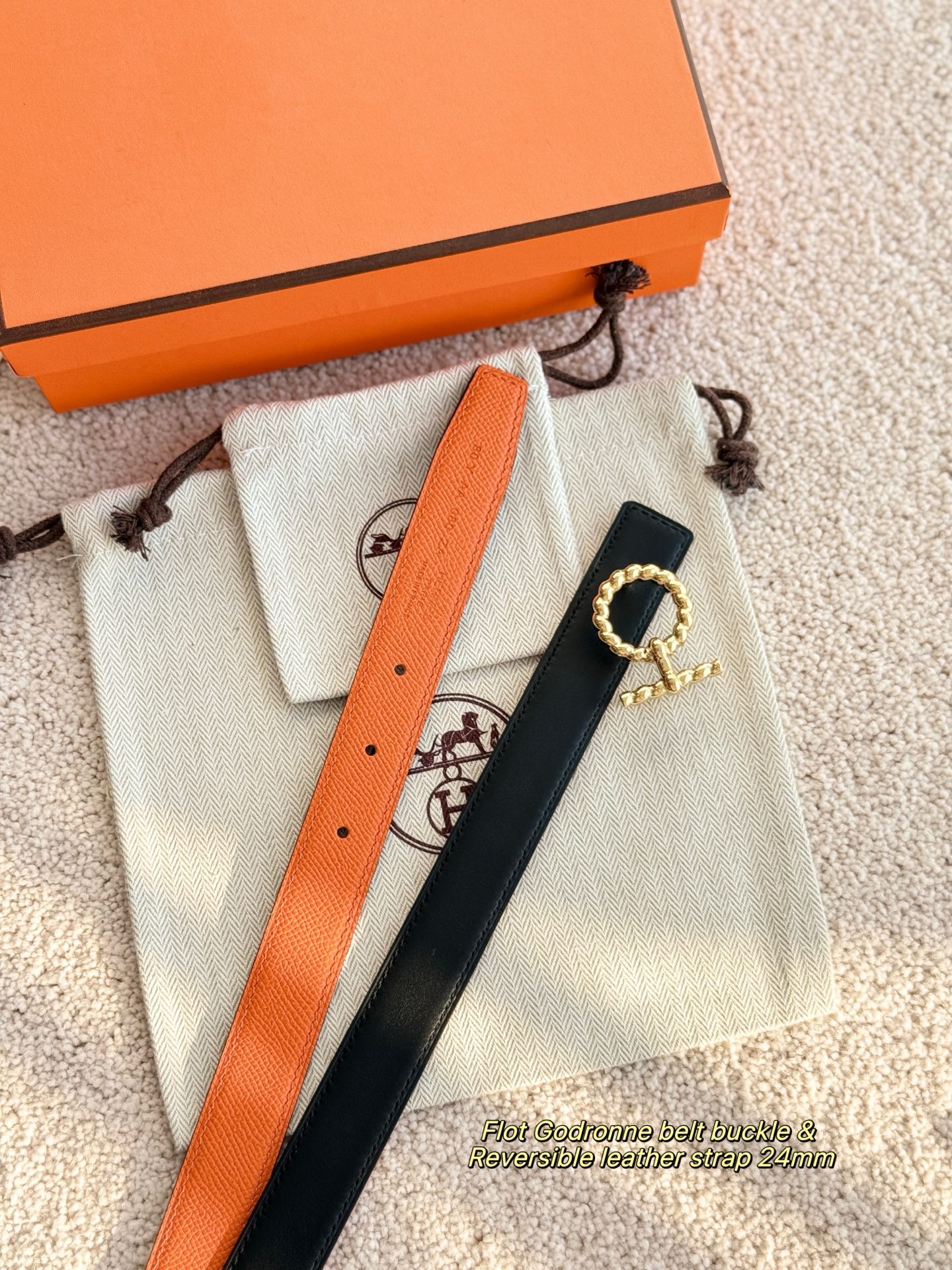 Hermès Female Basic Belt 24mm-s-m-l