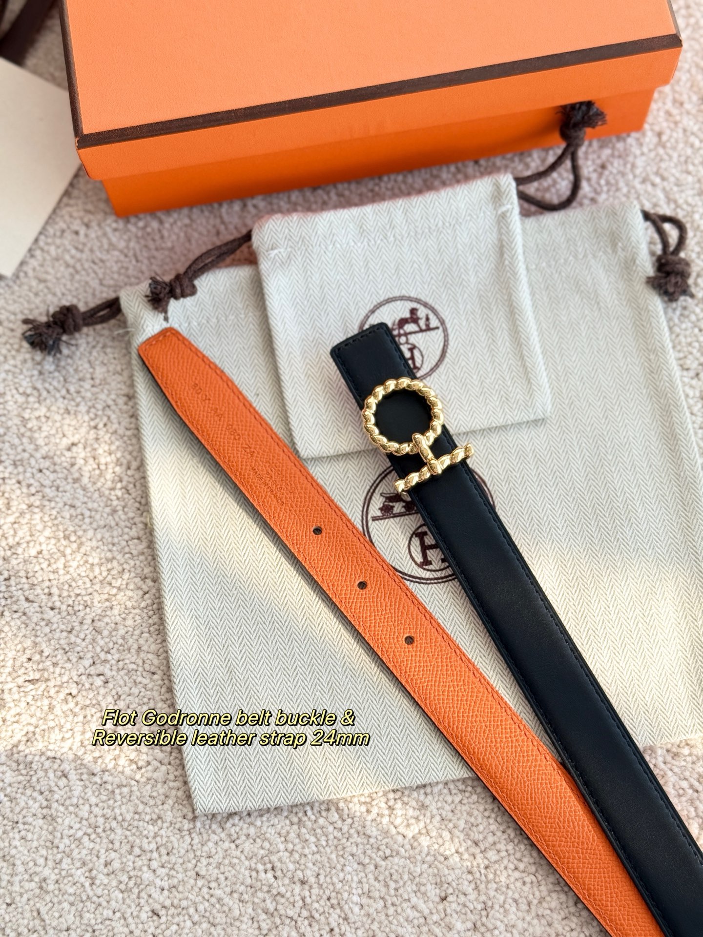 Hermès Female Basic Belt 24mm-s-m-l