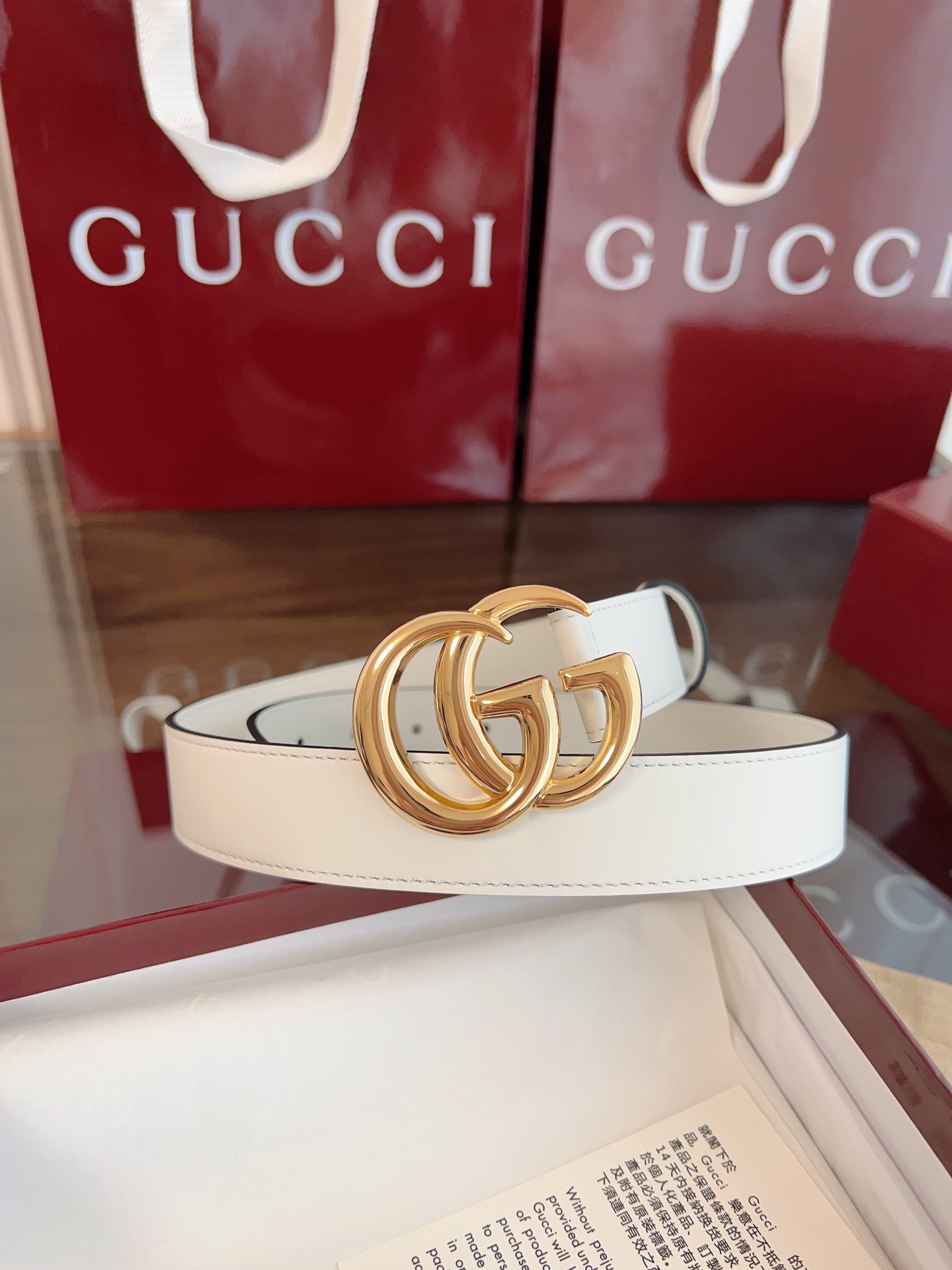 Gucci Female Basic Belt Cow Leather M-l