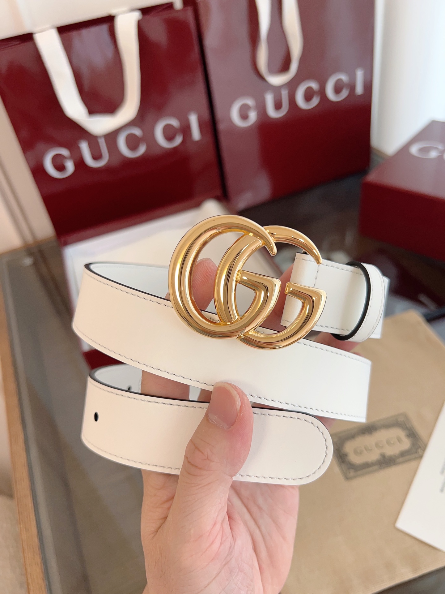 Gucci Female Basic Belt Cow Leather M-l