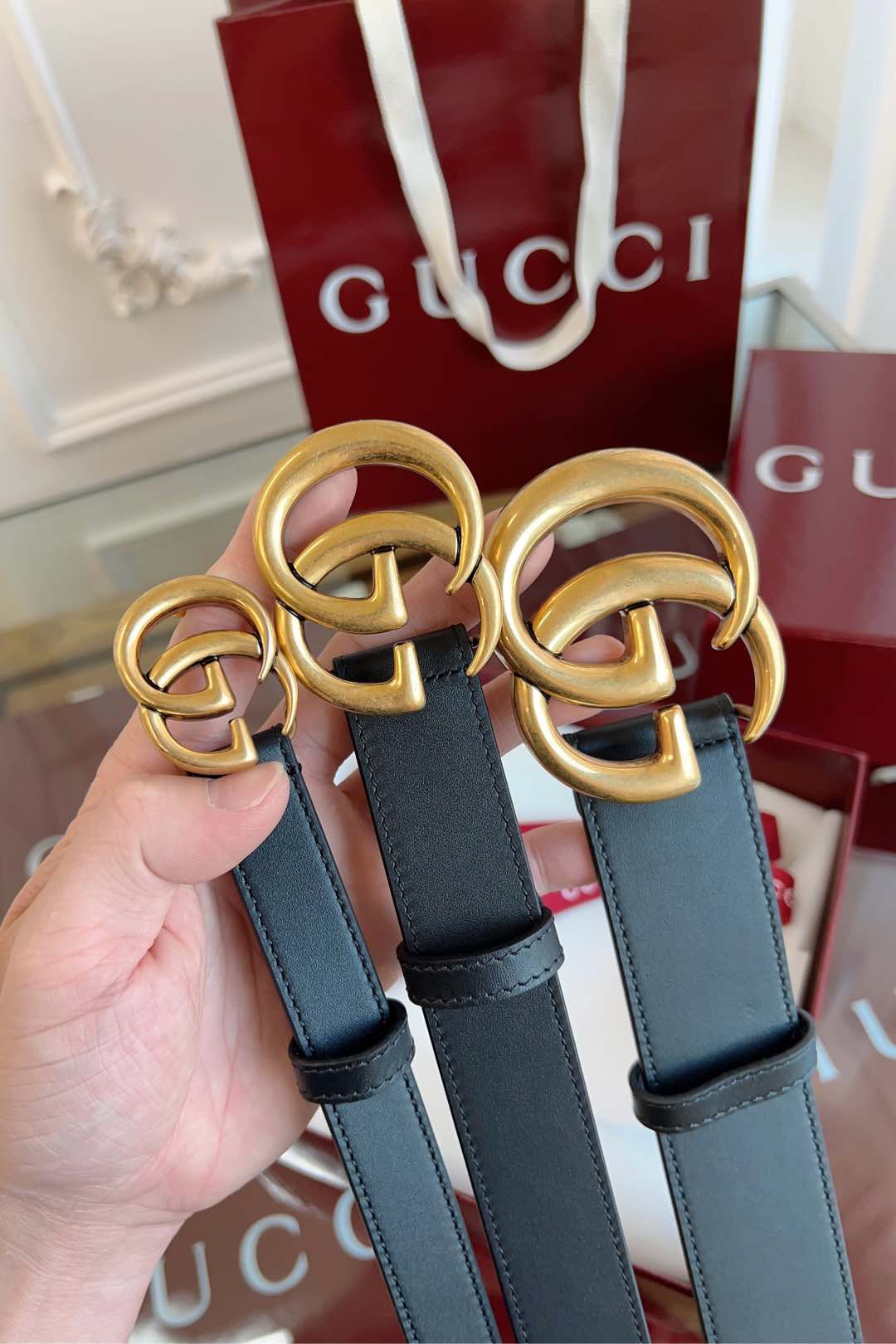 Gucci Female Basic Belt Cow Leather Black