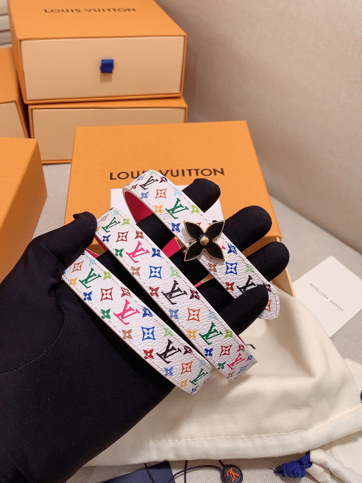 Louis Vuitton Female Leather Belt 5mm-s-m-l