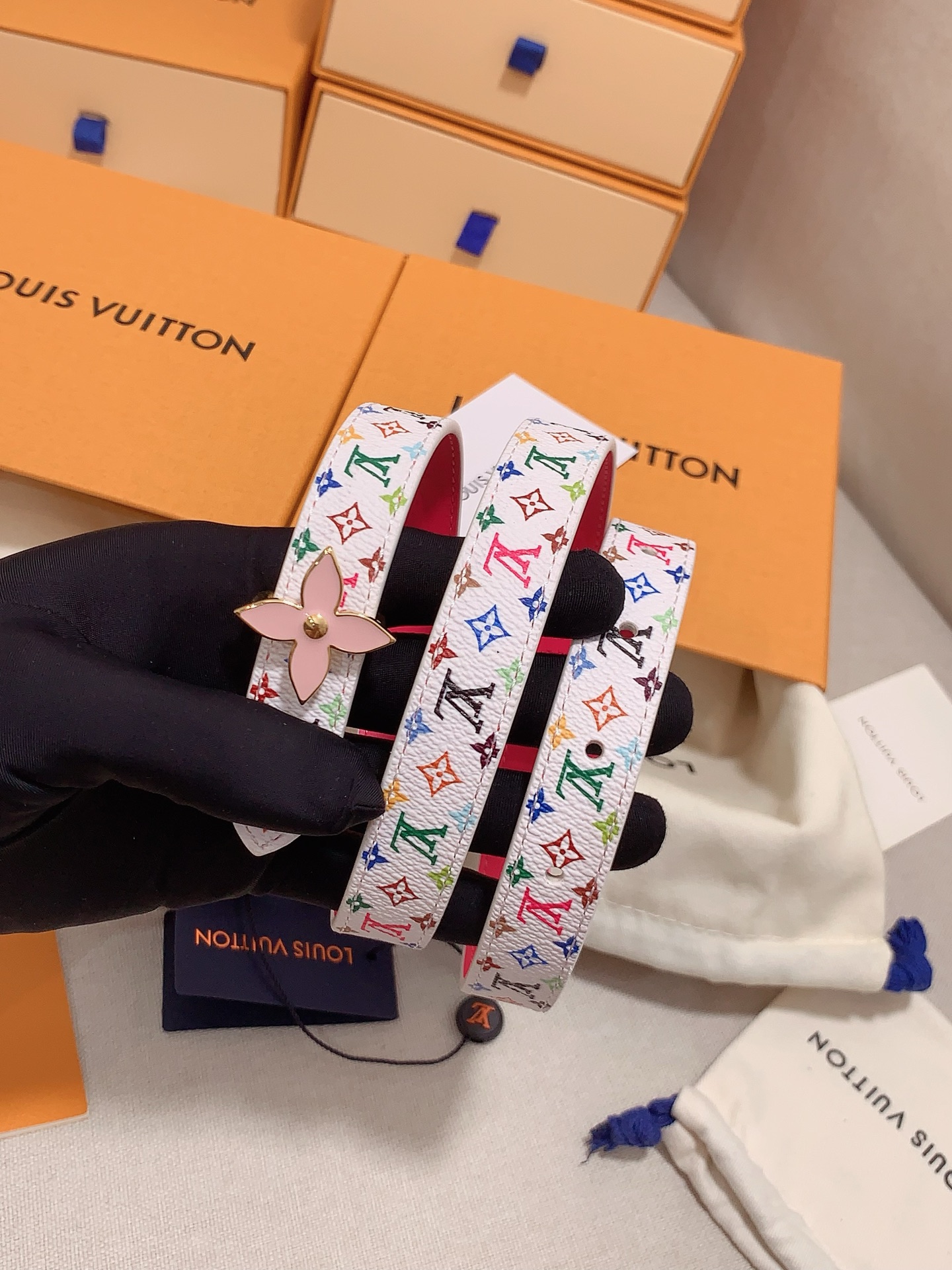 Louis Vuitton Female Leather Belt 5mm-s-m-l