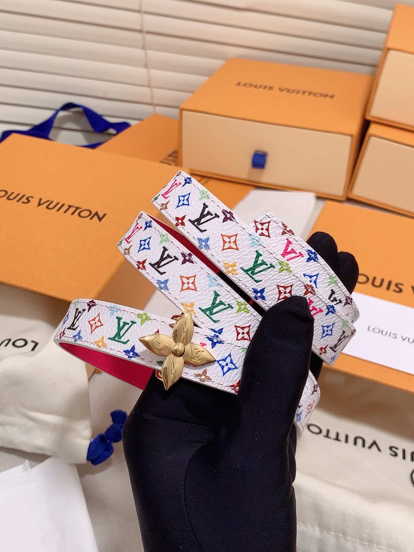 Louis Vuitton Female Leather Belt 5mm-s-m-l