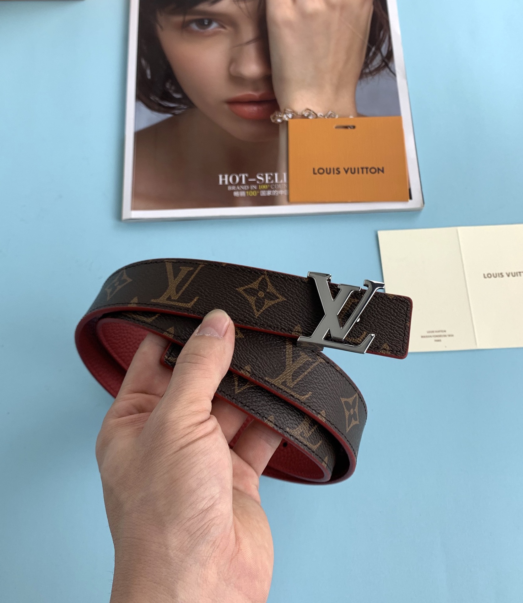 Louis Vuitton Female Basic Belt Canvas M-l