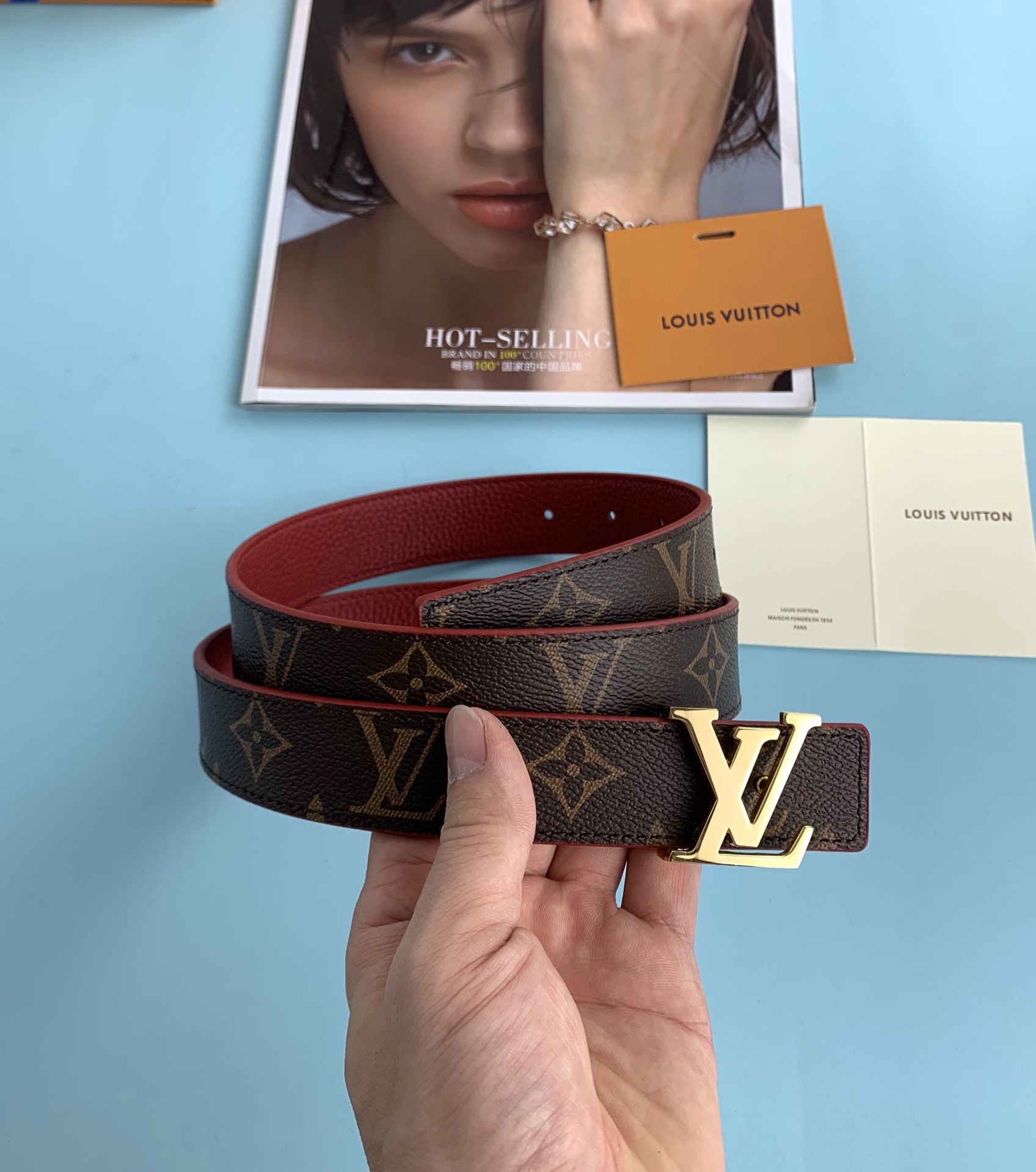 Louis Vuitton Female Basic Belt Canvas M-l