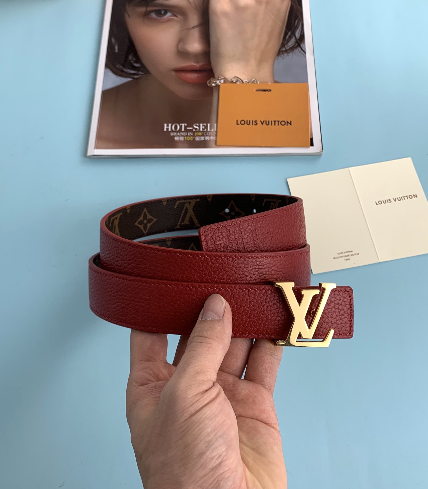 Louis Vuitton Female Basic Belt Canvas M-l
