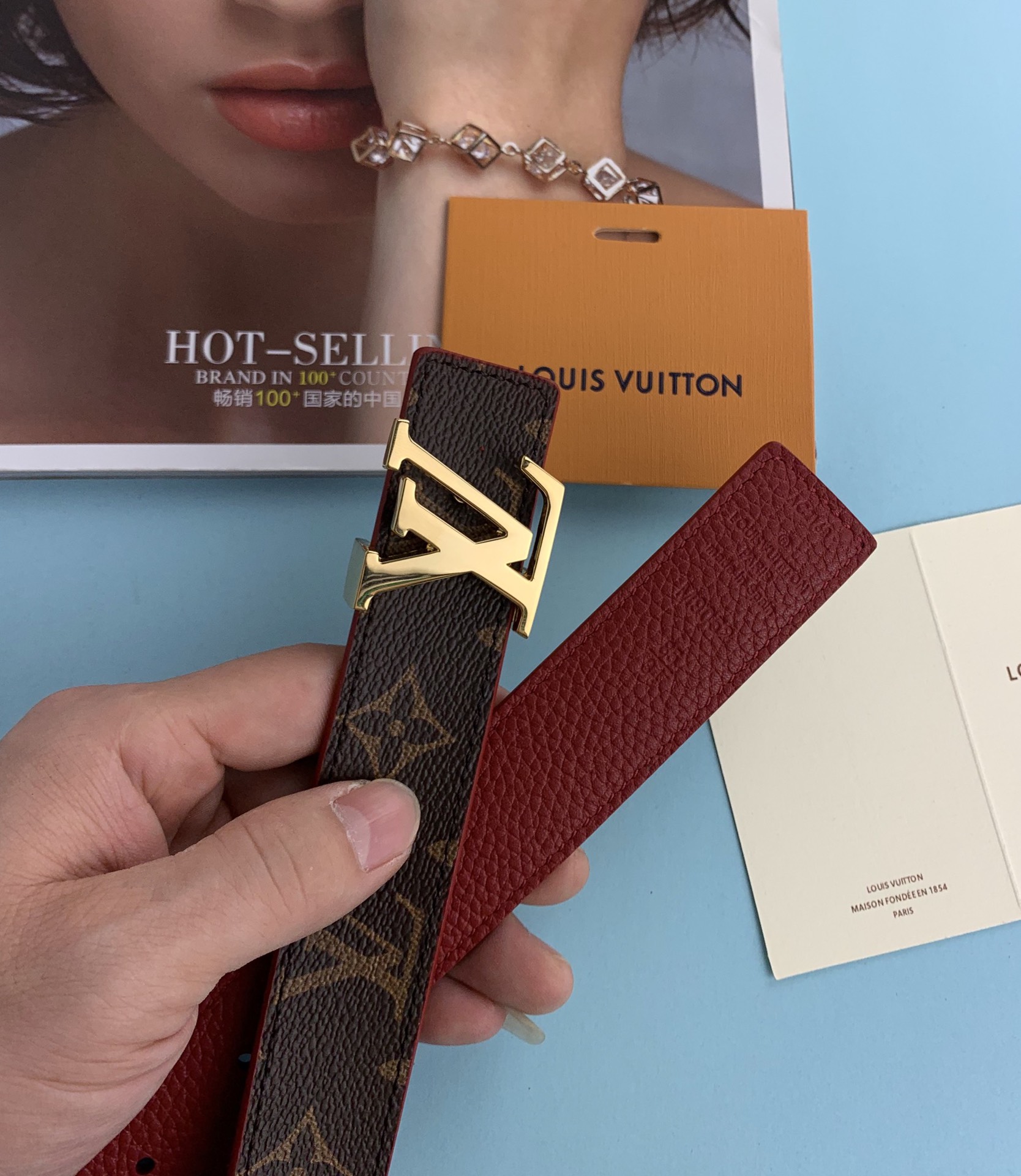 Louis Vuitton Female Basic Belt Canvas M-l