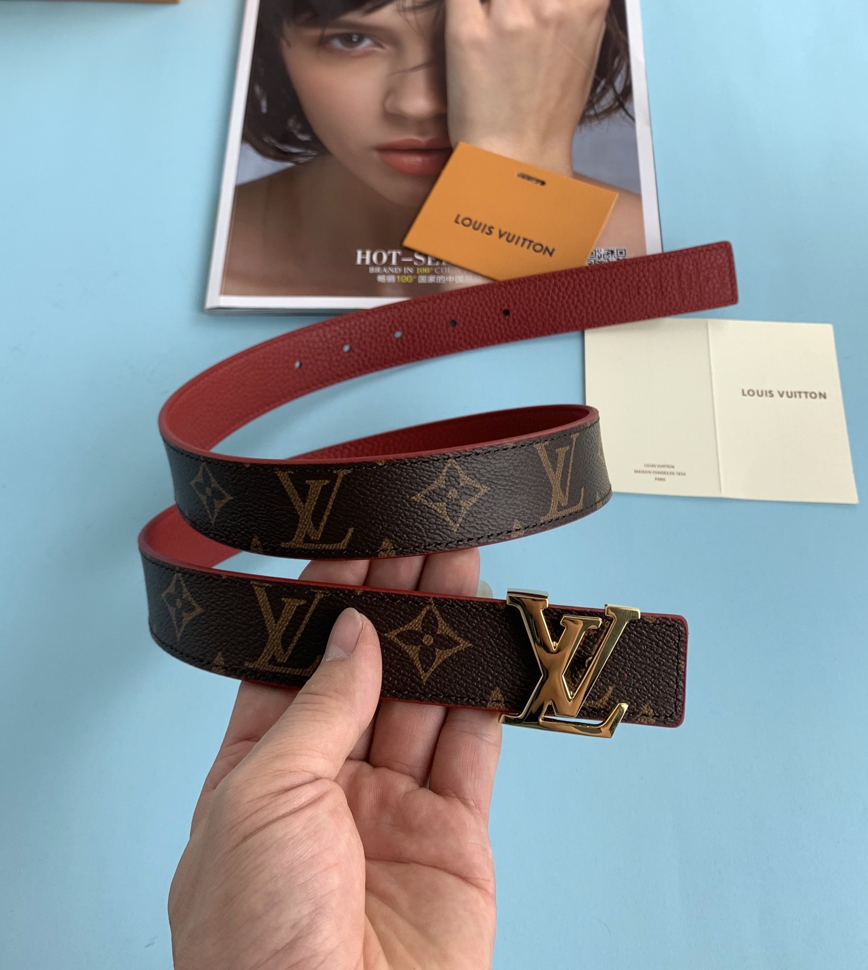 Louis Vuitton Female Basic Belt Canvas M-l